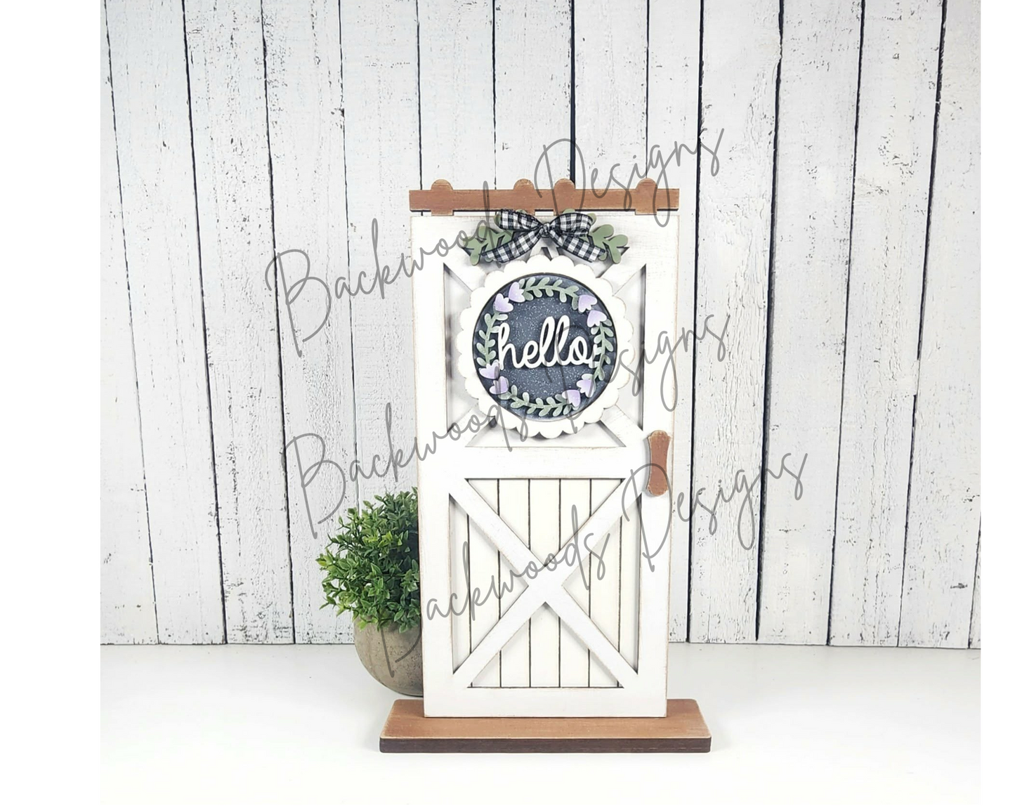 DIY Lavender Barn Door Insert