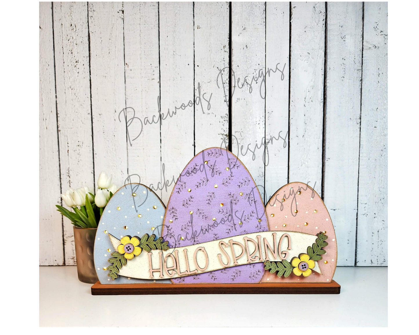 Hello Spring Easter DIY Shelf Sitter