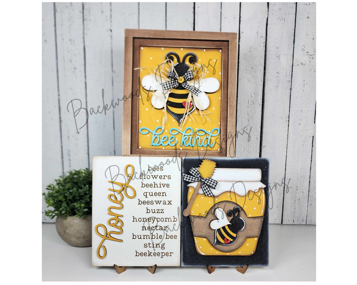 Hello Honey Bee DIY Sign Trio