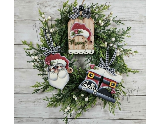 Jolly Saint Nick Santa Christmas Ornaments DIY