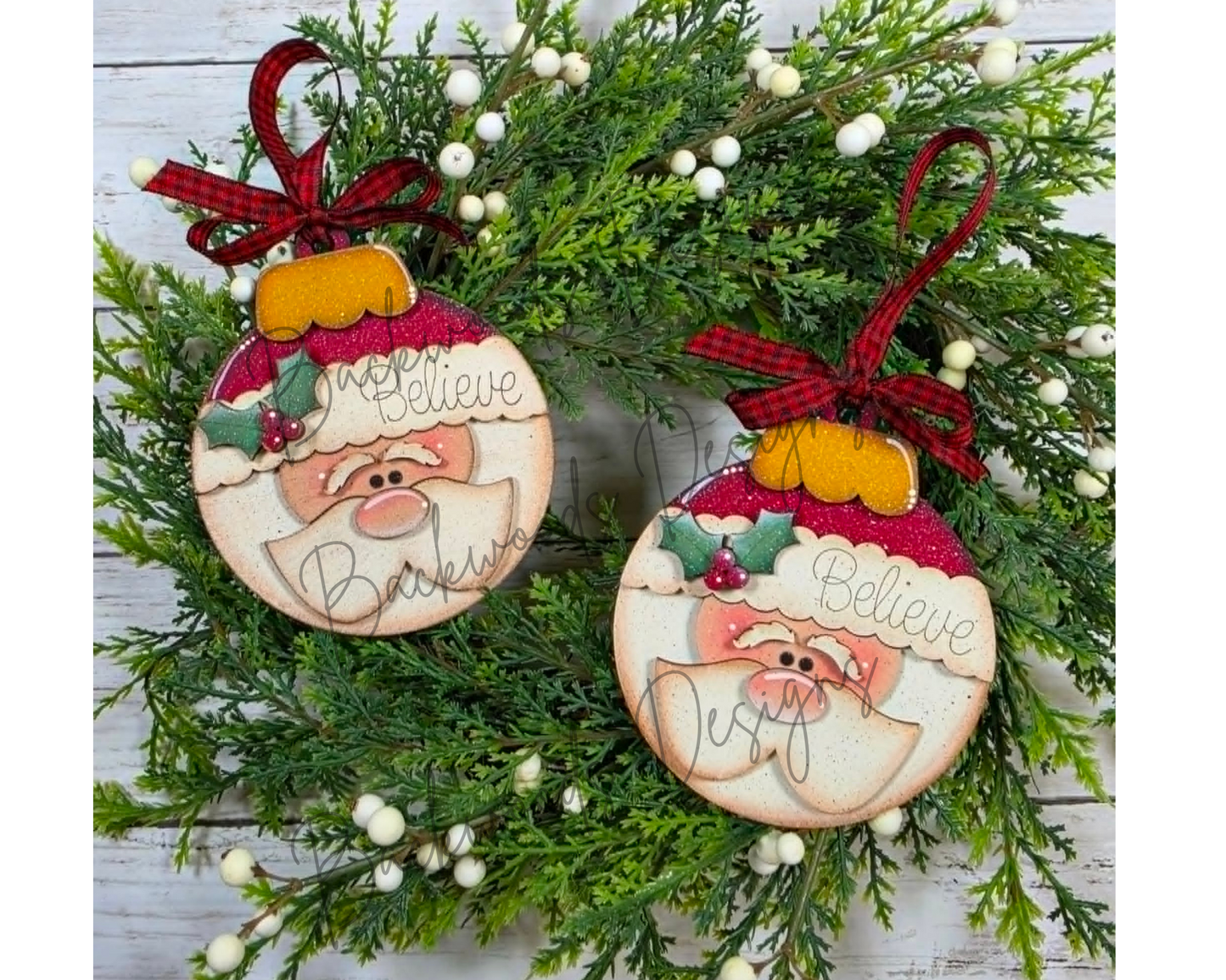 Santa Bulb Christmas Ornaments DIY