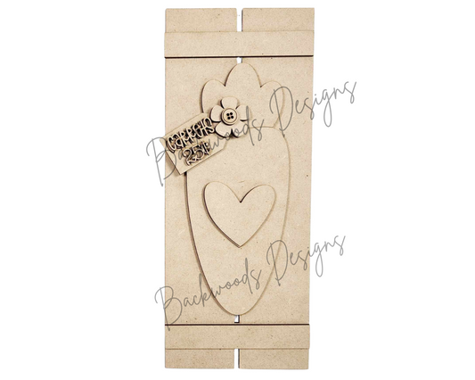 Primitive Bunny and Carrot Easter DIY Mantel Sign
