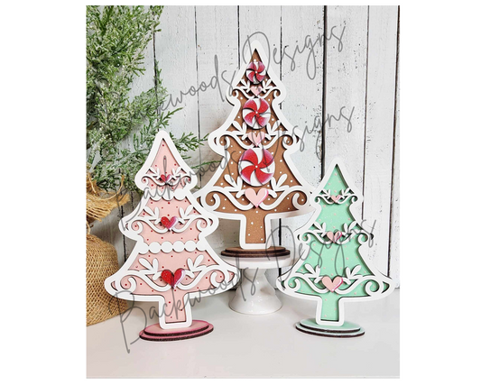 Gingerbread Christmas DIY Trees