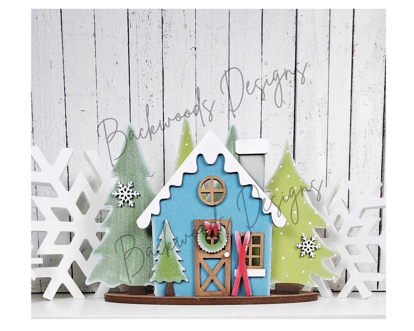 Winter Cabin DIY Mantel Sign