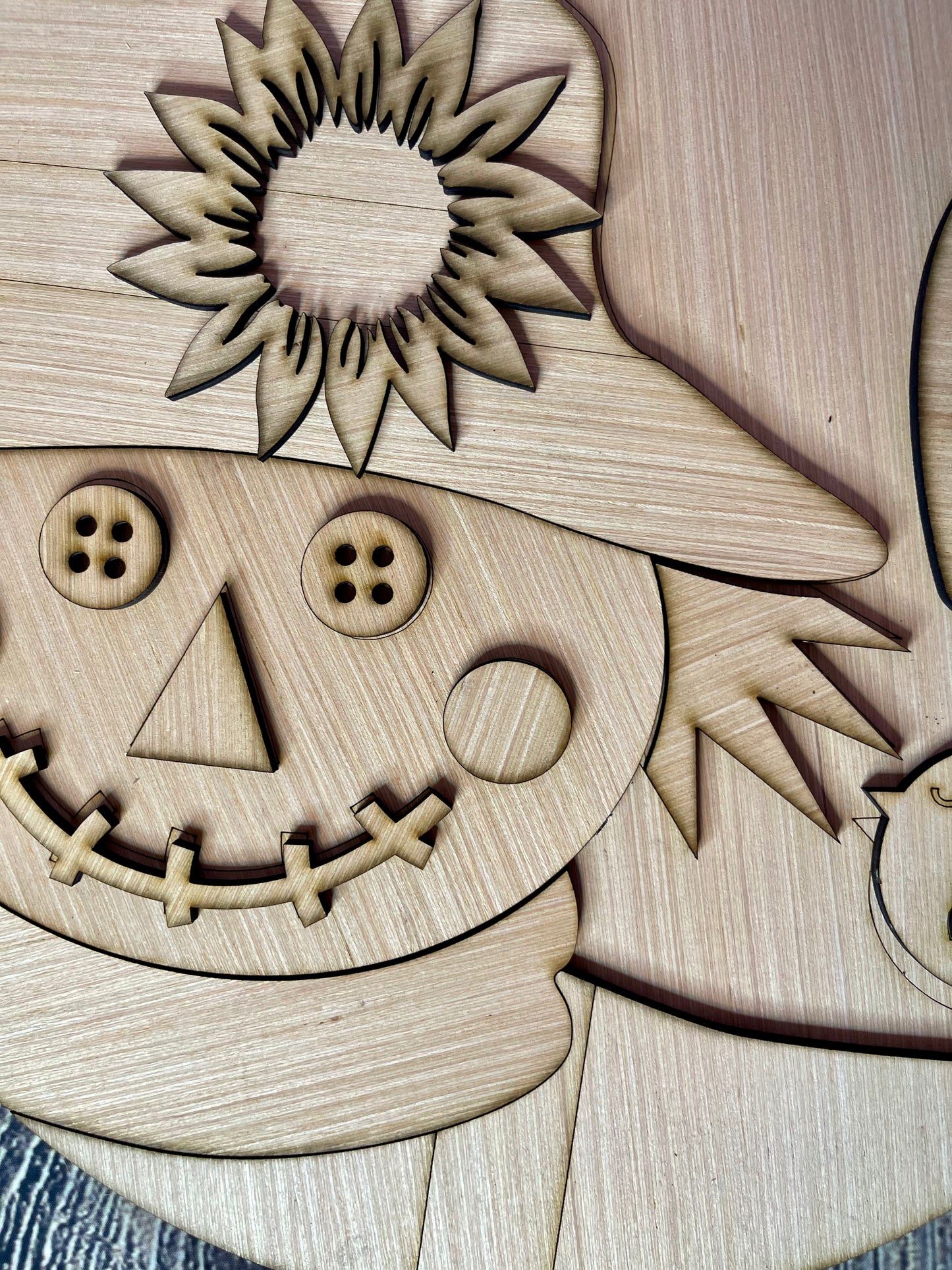 Scarecrow Hi Wood Door Hanger Blank