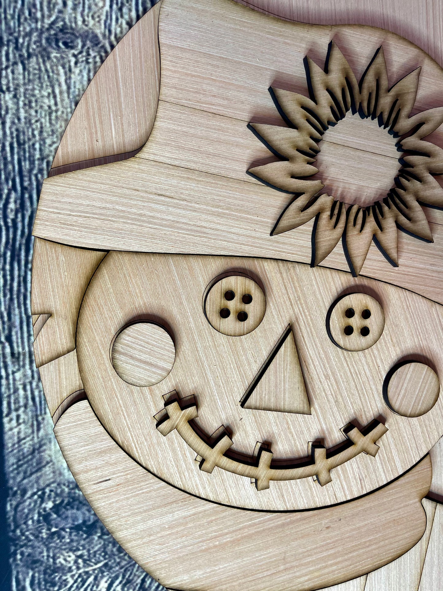 Scarecrow Hi Wood Door Hanger Blank
