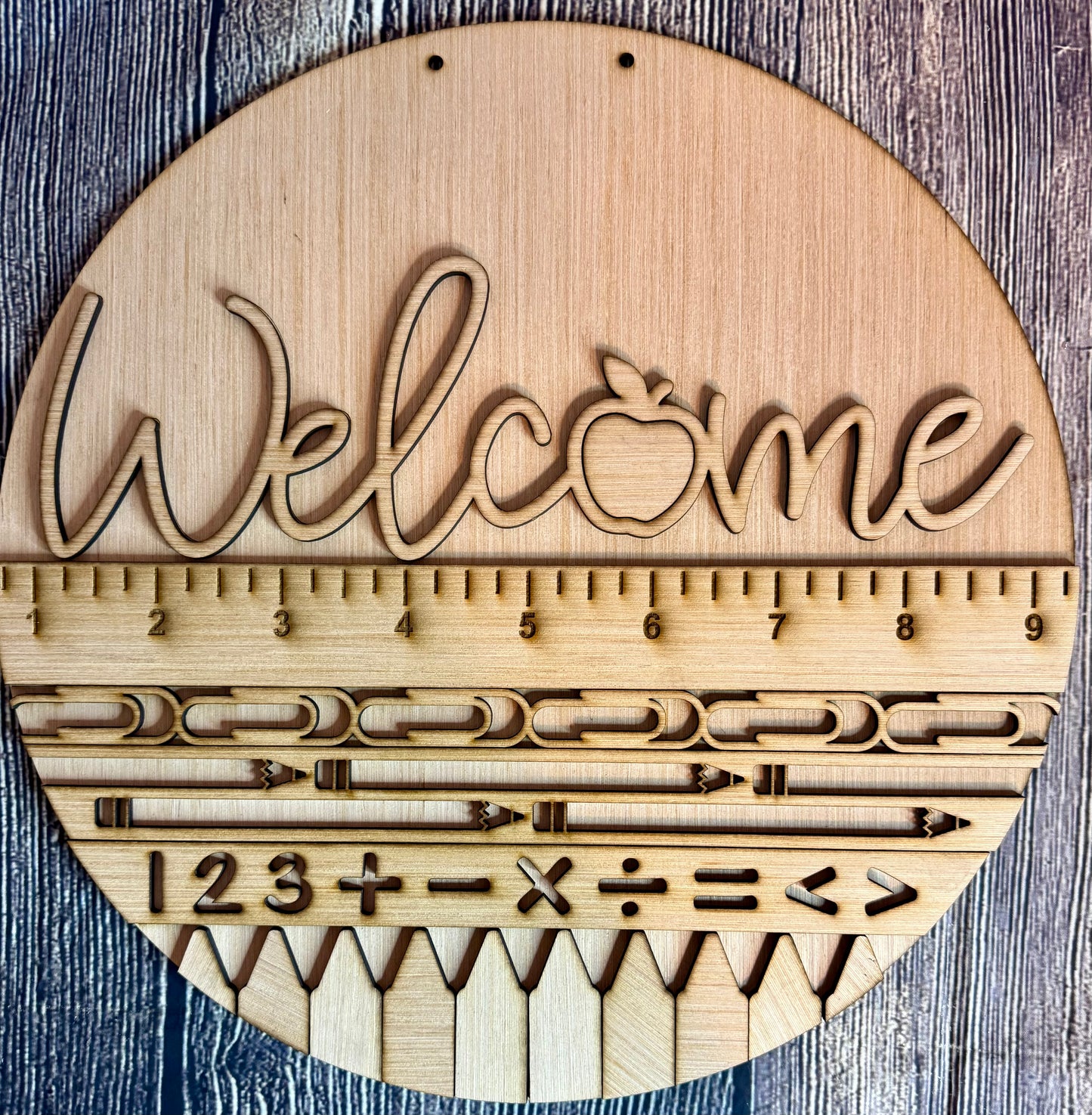 Welcome Classroom Teacher Door Hanger Blank