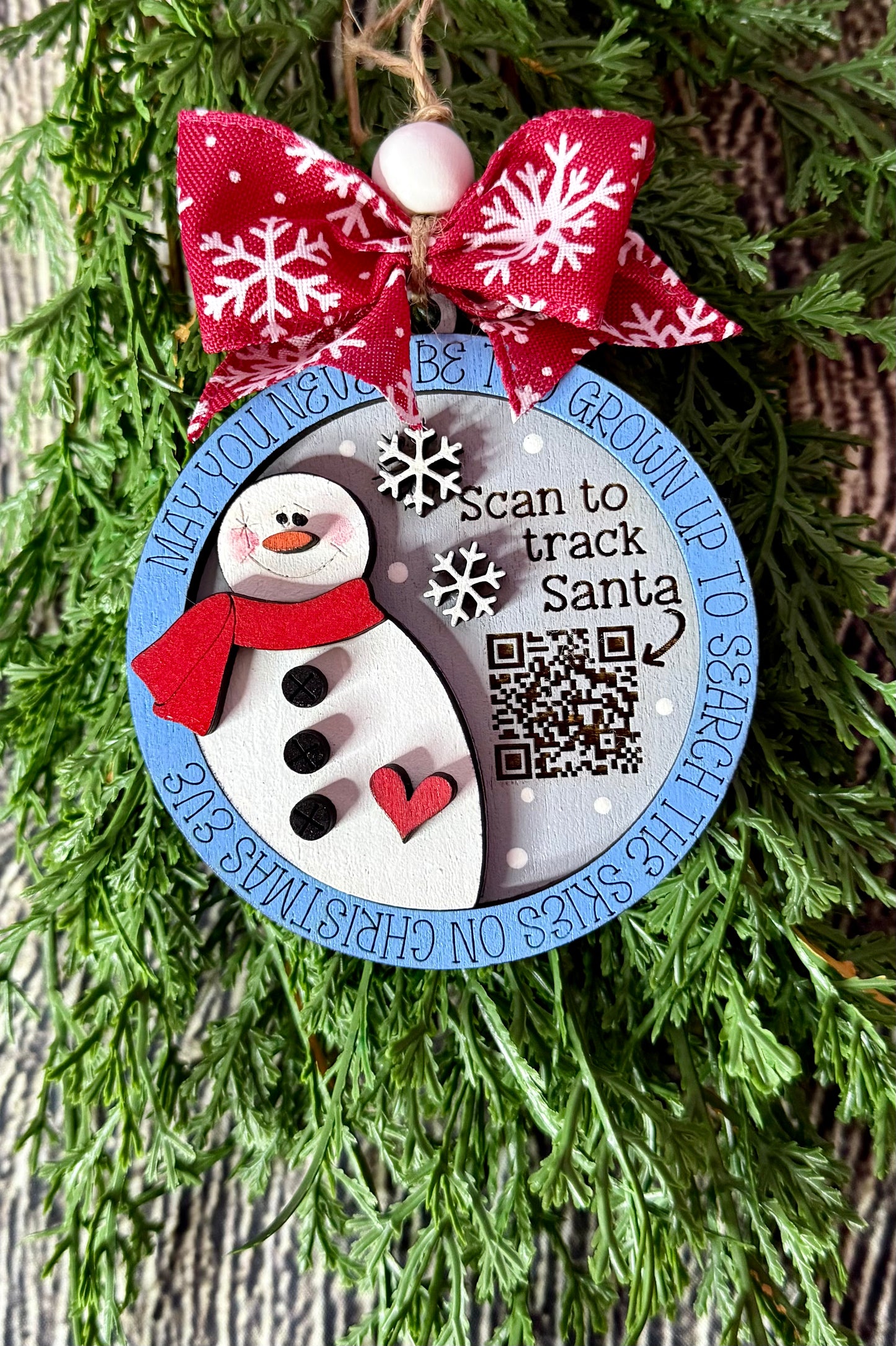 Santa Tracker Christmas Ornament