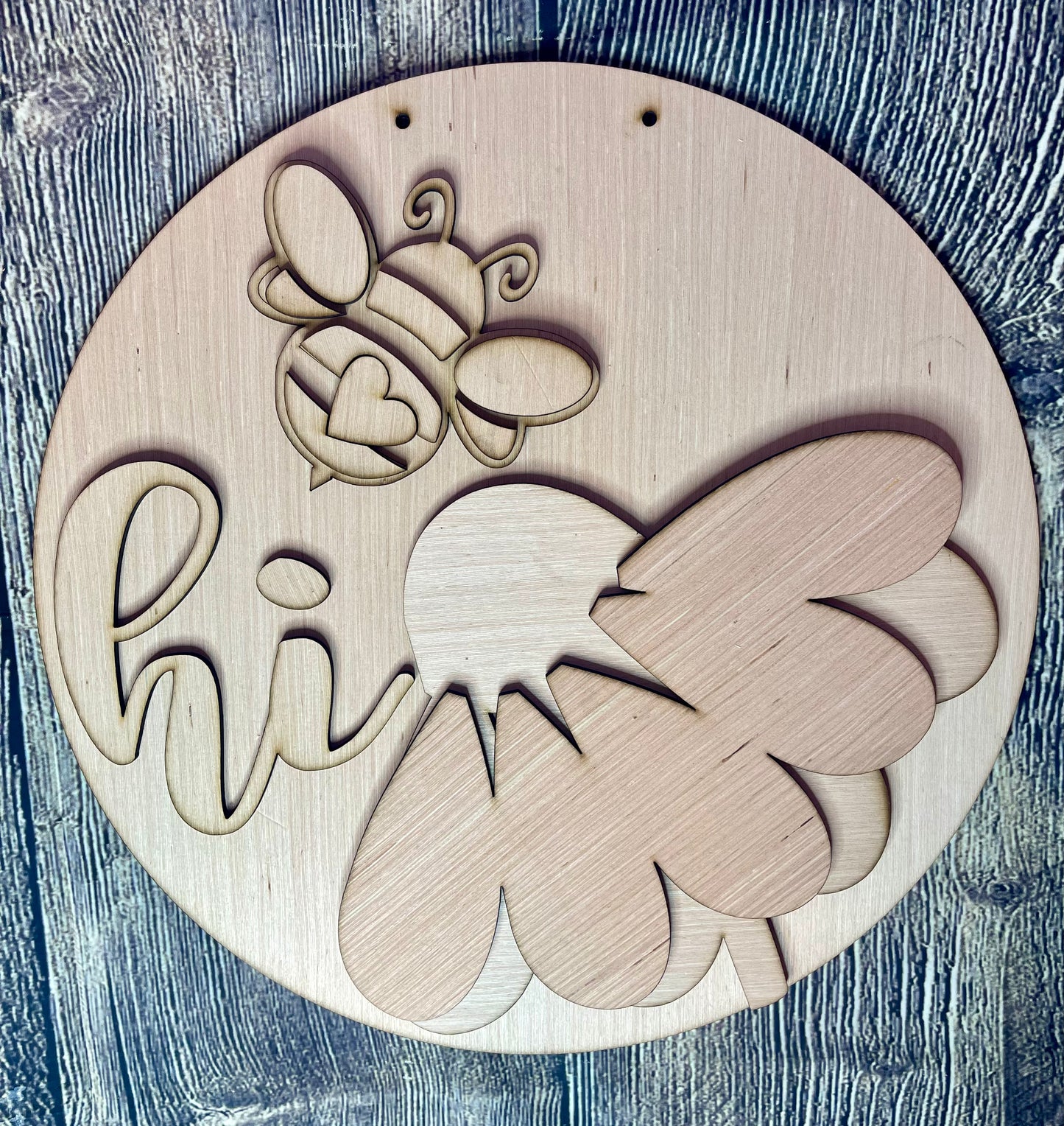 Hi Bee Wood Door Hanger Blank