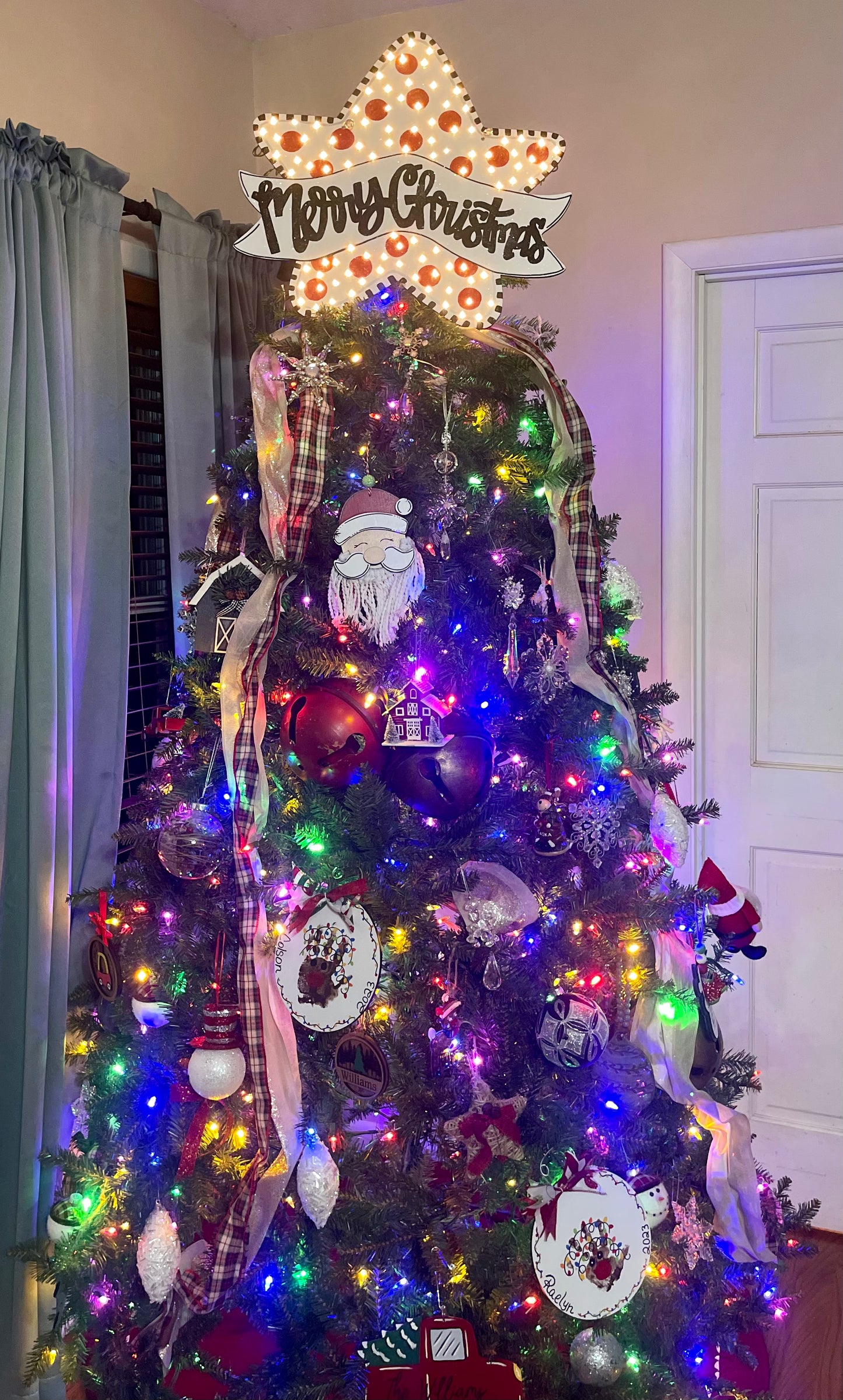 Star Lighted Christmas Tree Topper