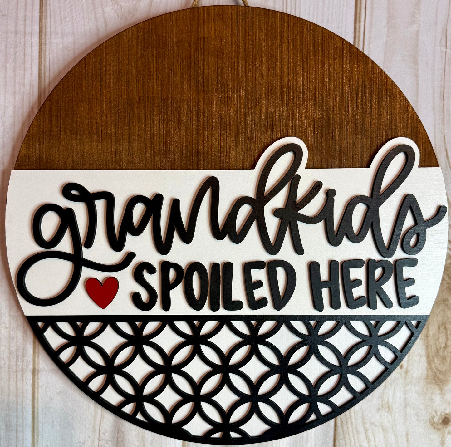 Grandkids Spoiled Here Grandparents Door Hanger