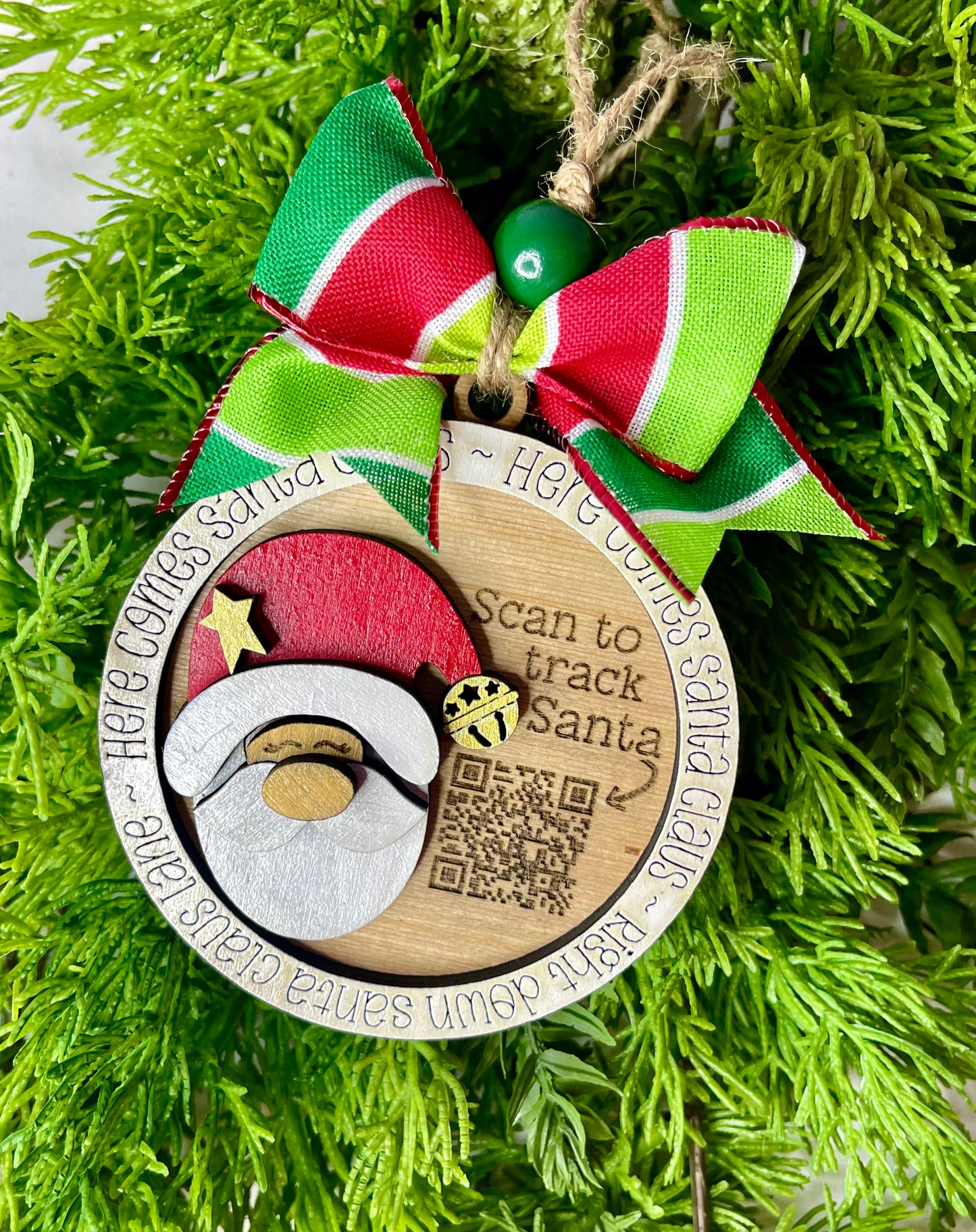 Santa Tracker Christmas Ornament