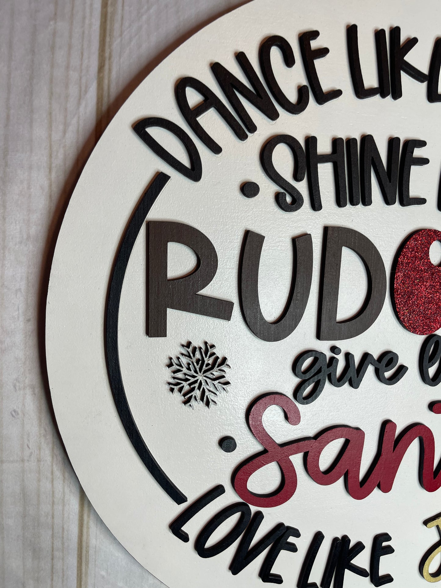 Dance like Frosty Wood Christmas Door Hanger