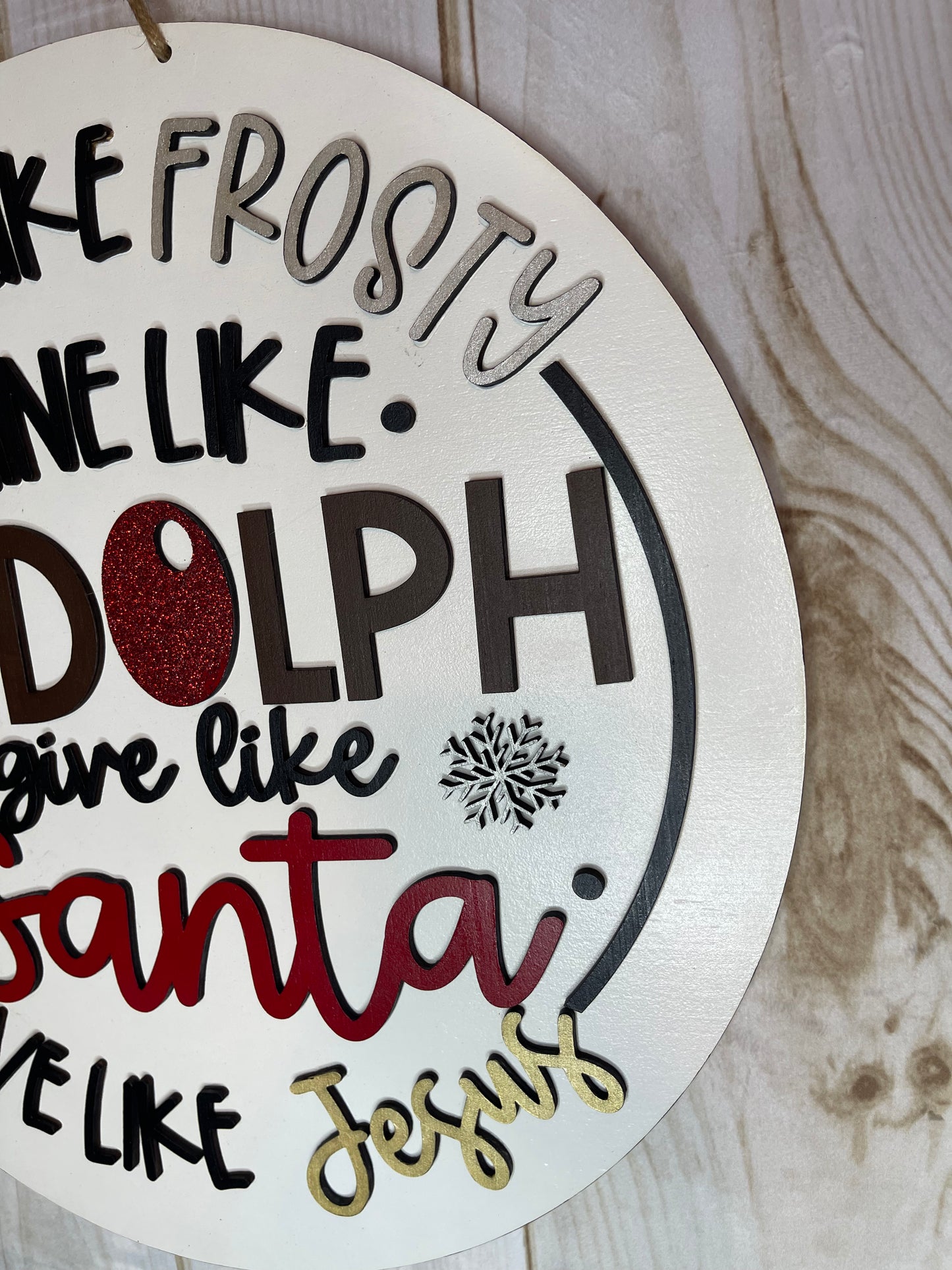 Dance like Frosty Wood Christmas Door Hanger