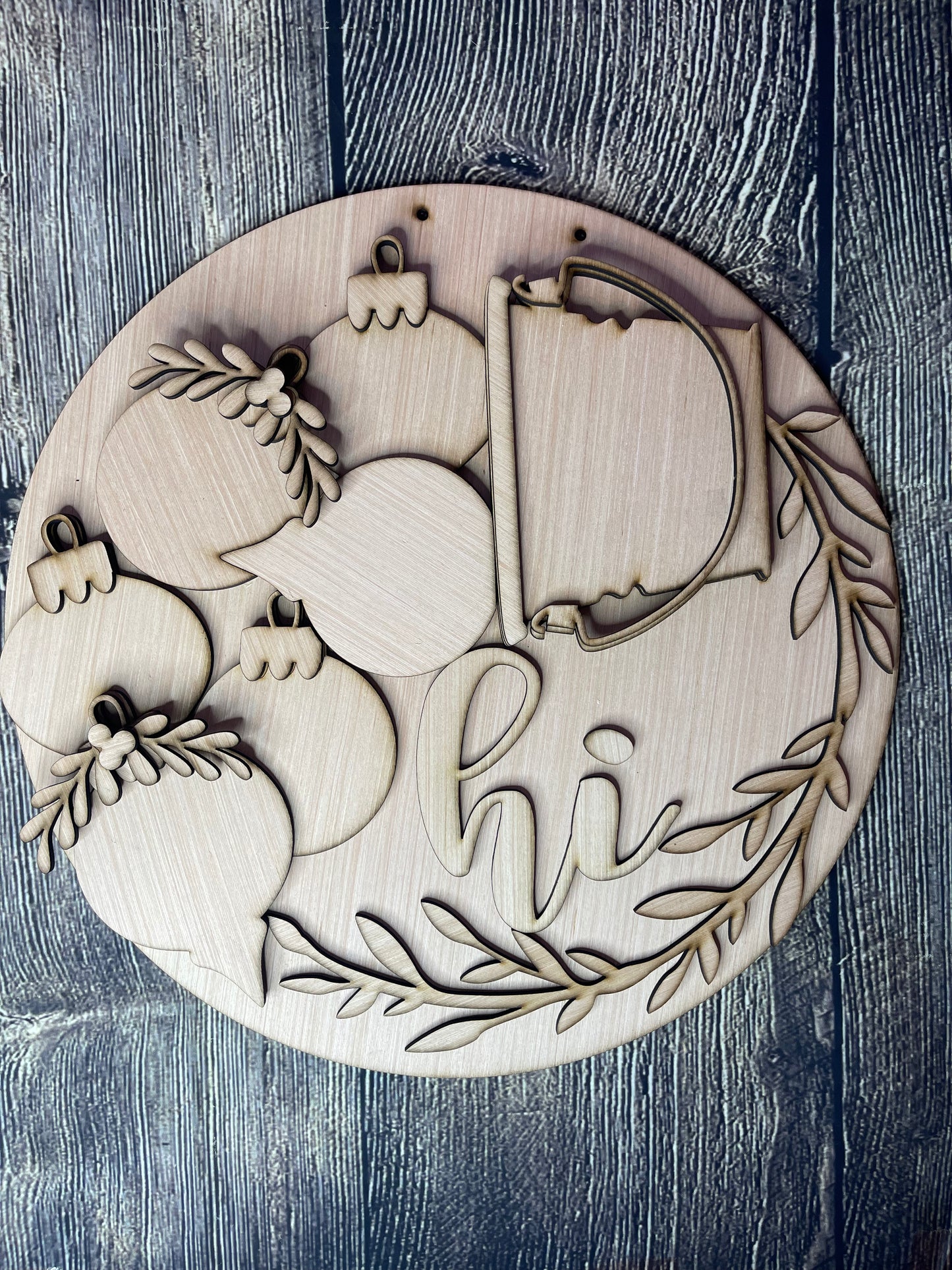 Christmas Ornament Hi Door Hanger Blank