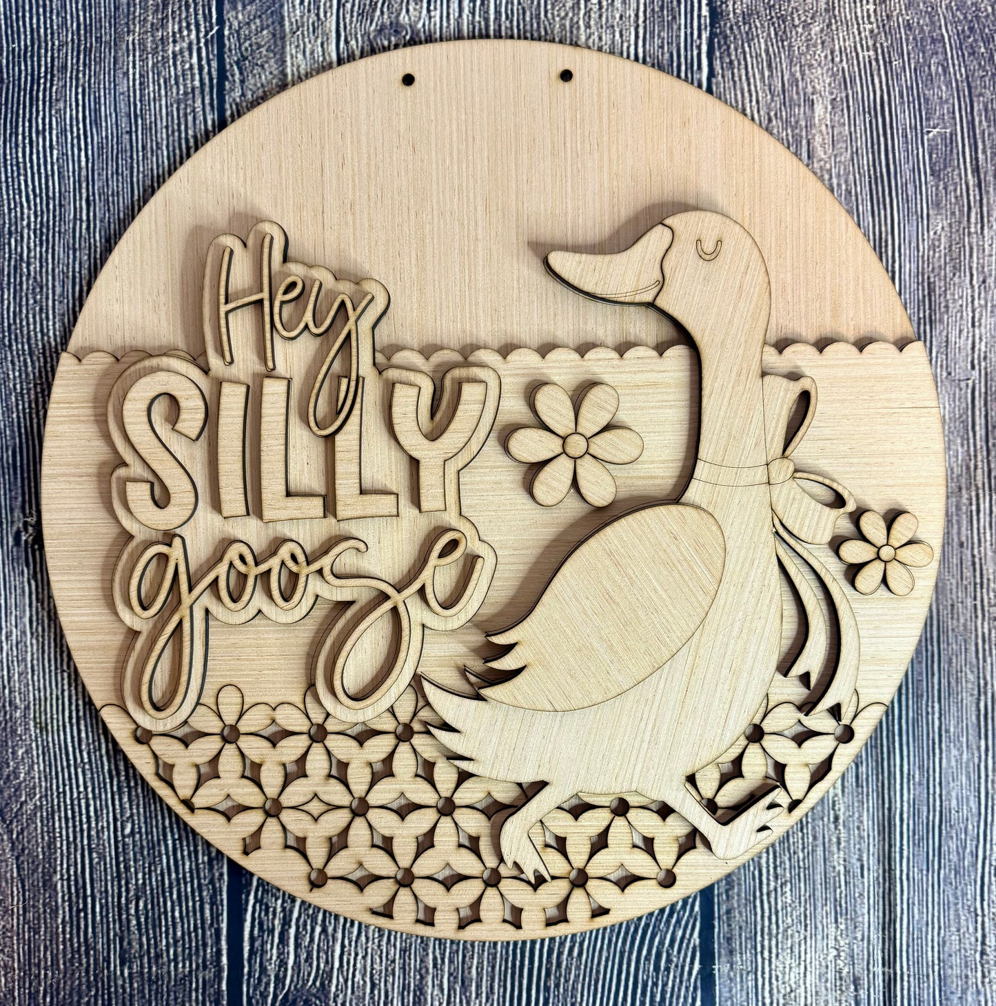 Hey Silly Goose Door Hanger Blank