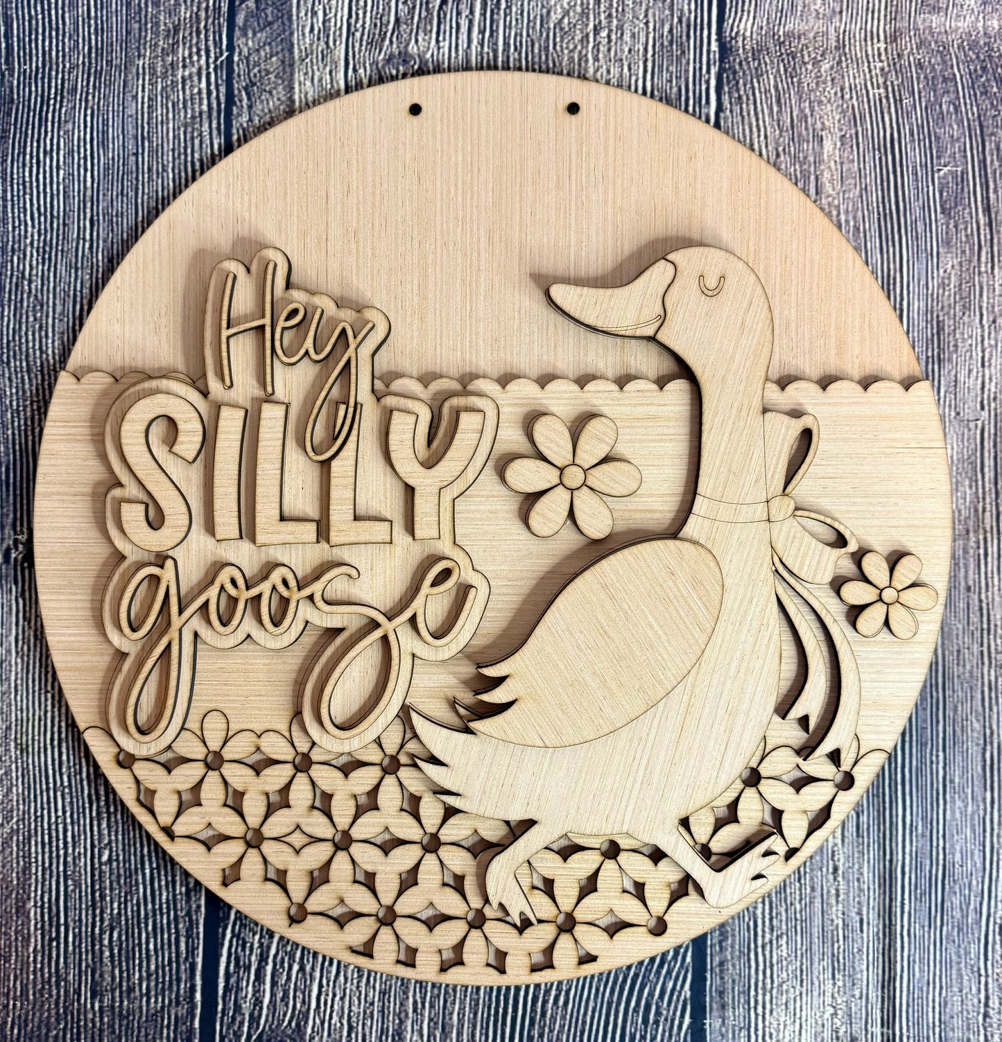 Hey Silly Goose Door Hanger Blank