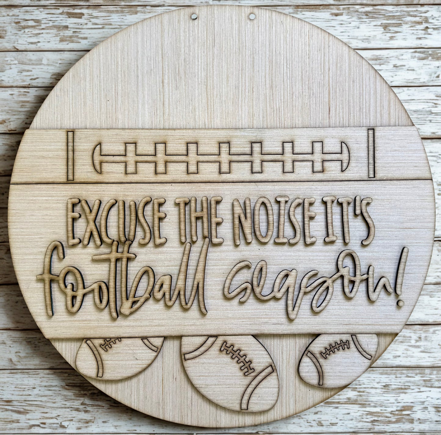 It's Football Season Door Hanger Blank