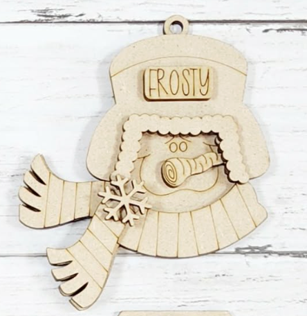 Winter Snowman Christmas Ornaments DIY