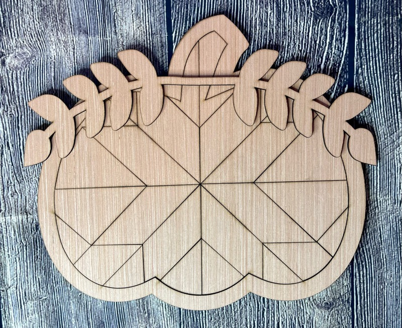 Barn Quilt Pumpkin Wood Blank