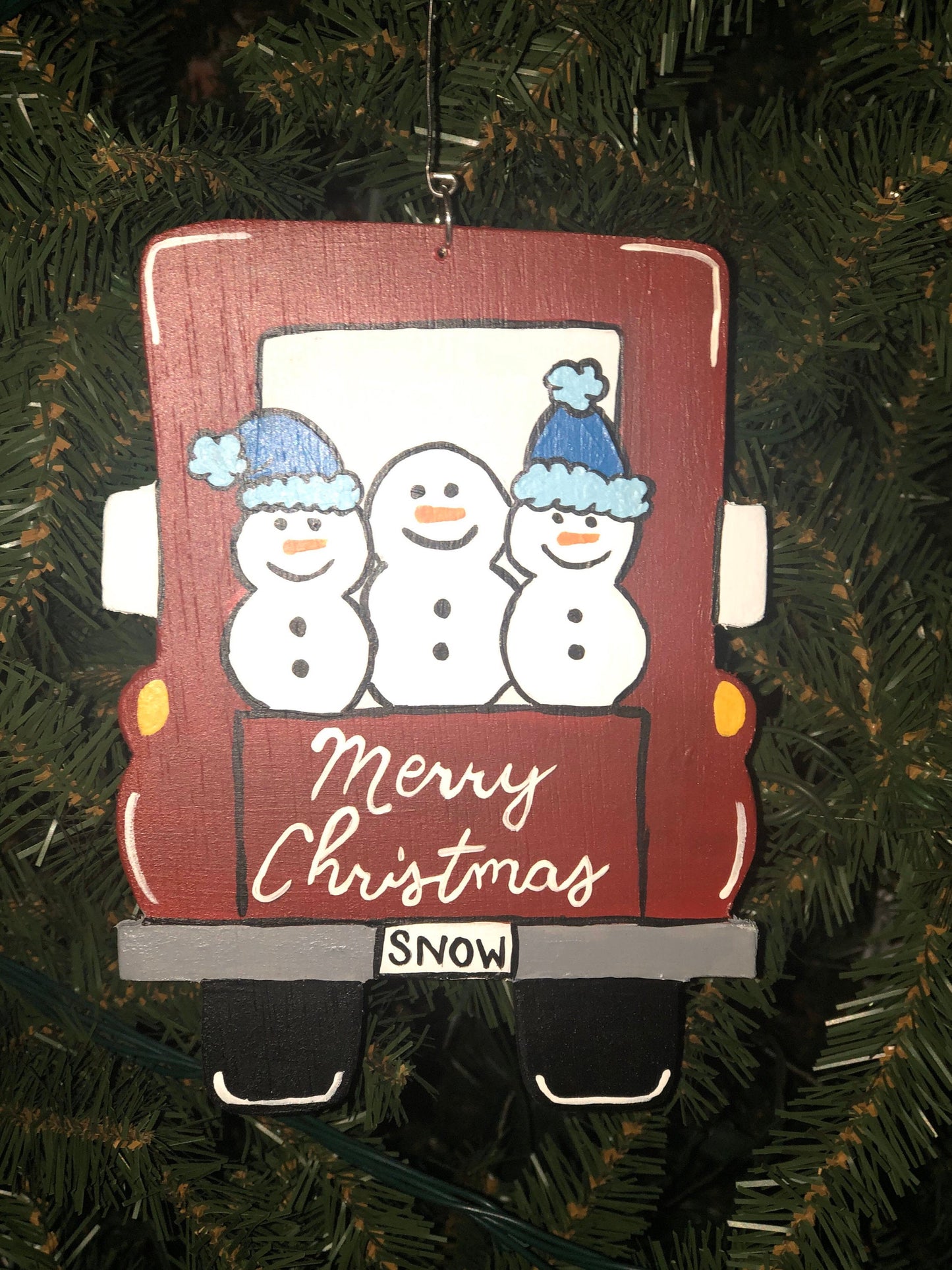 Blank Wood Truck Ornament