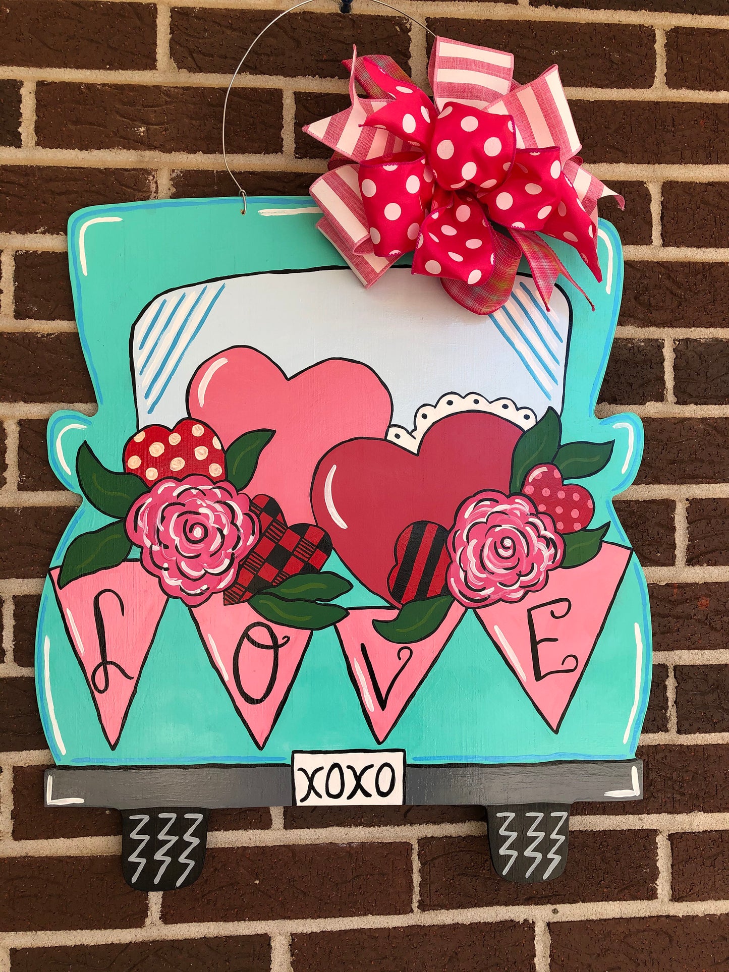 Valentine Truck Door Hanger