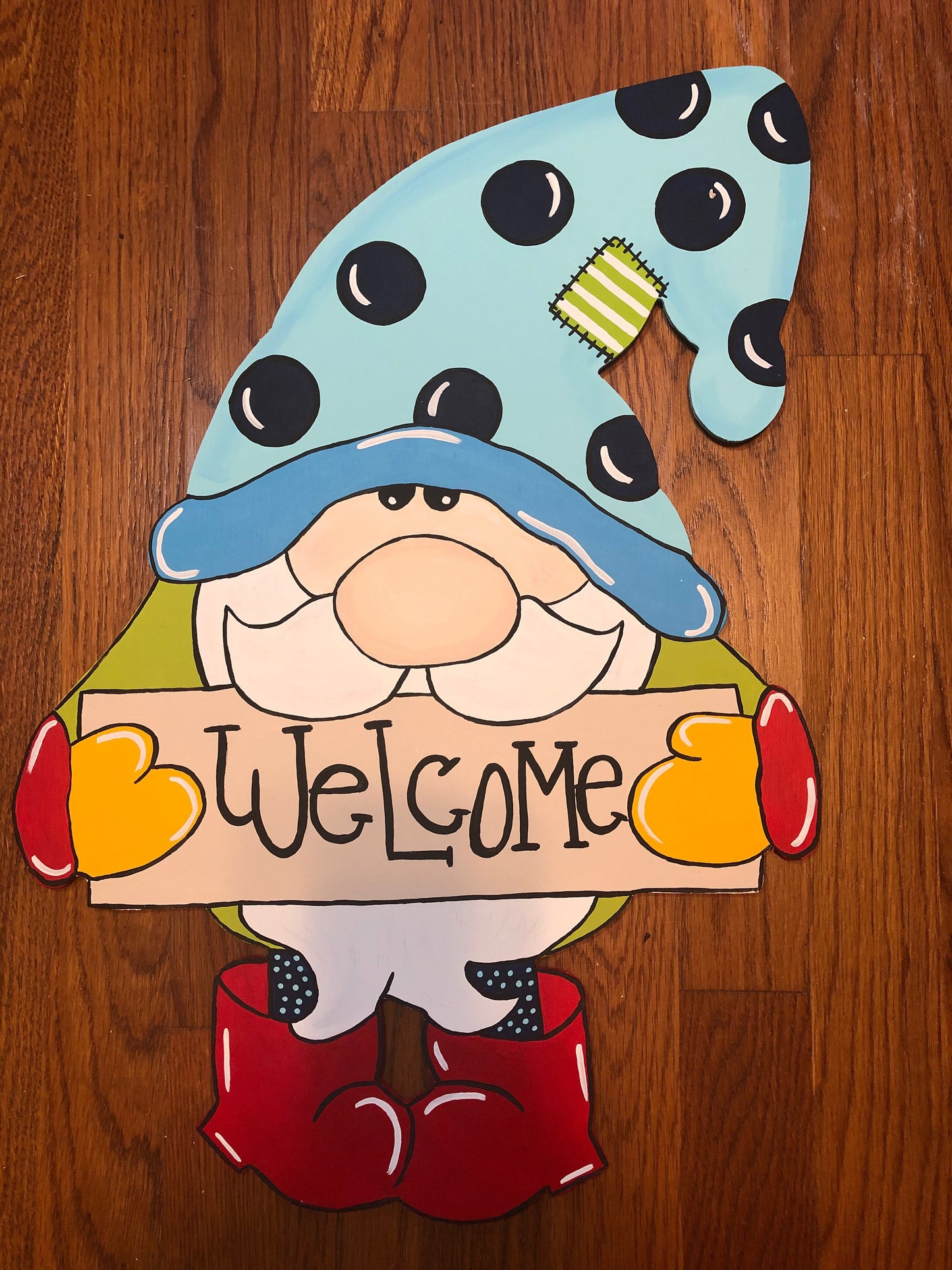 Gnome Wood Door Hanger Blank
