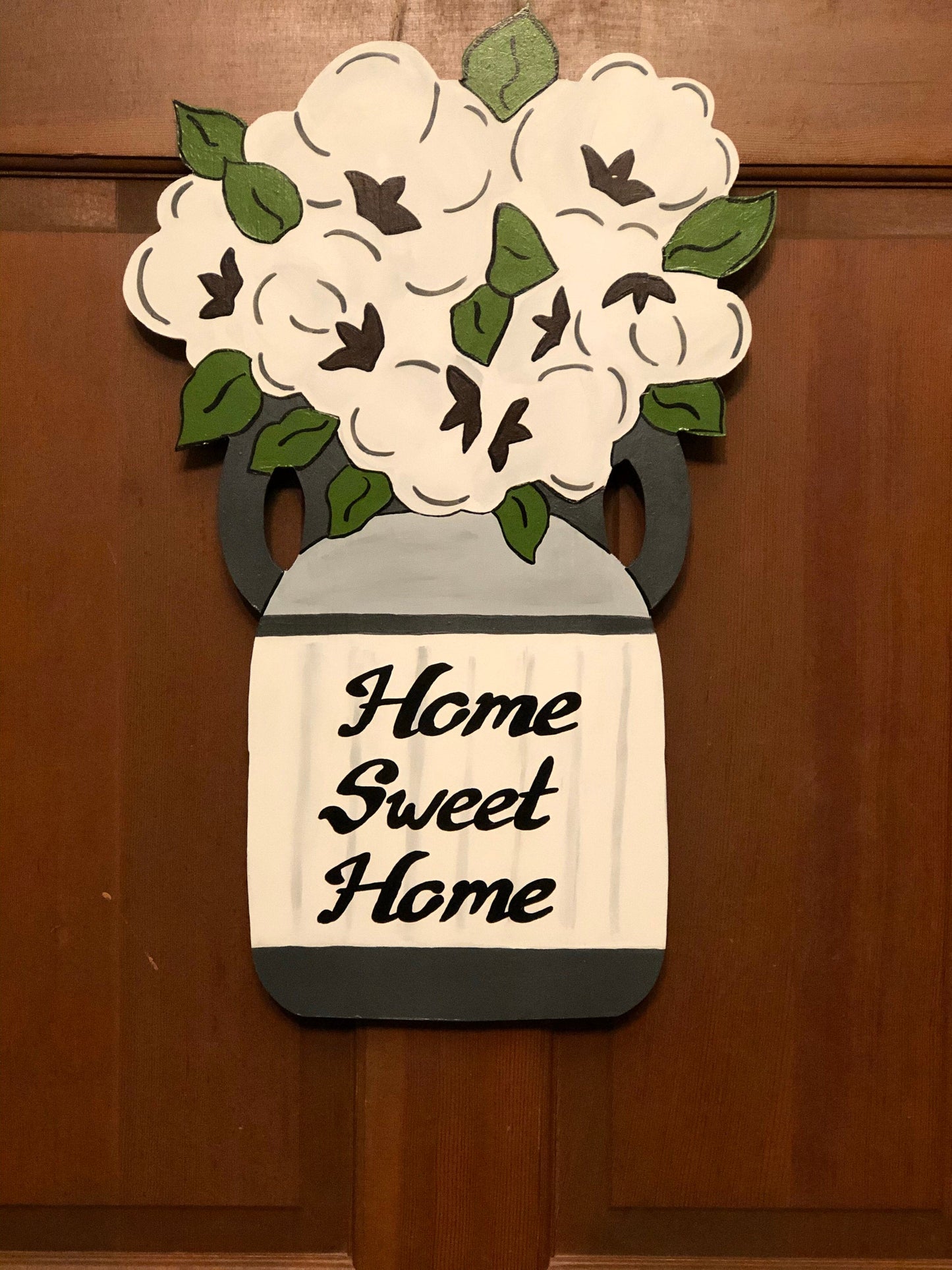 Cotton Milk Can Door Hanger