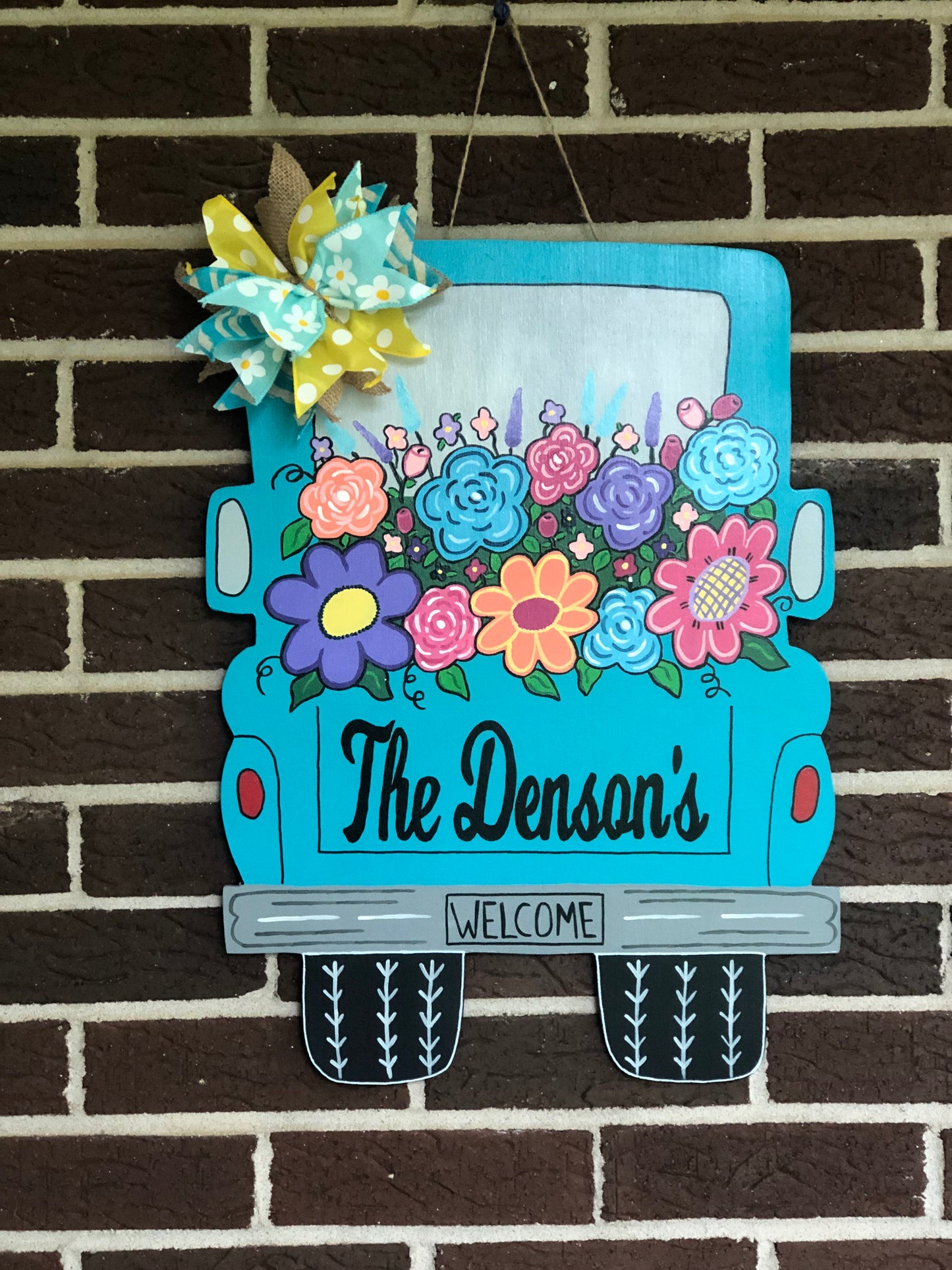 Floral Truck Door Hanger