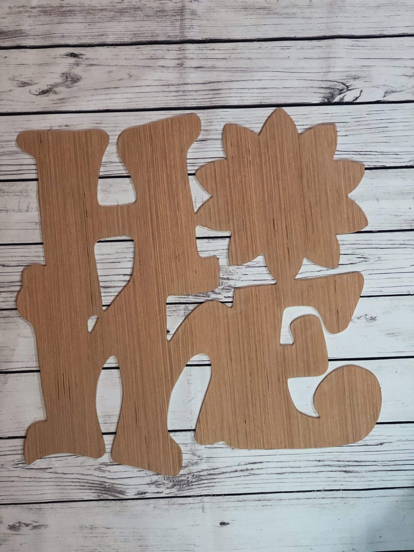 Home Sunflower Wood Door Hanger Blank