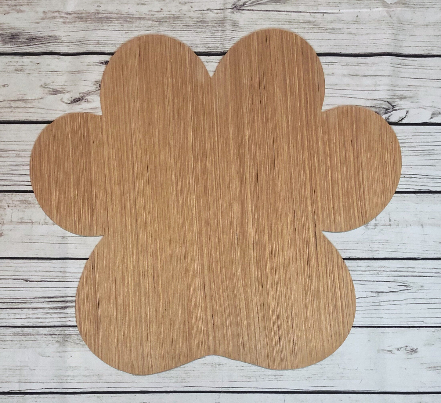 Paw Print Wood Door Hanger Blank