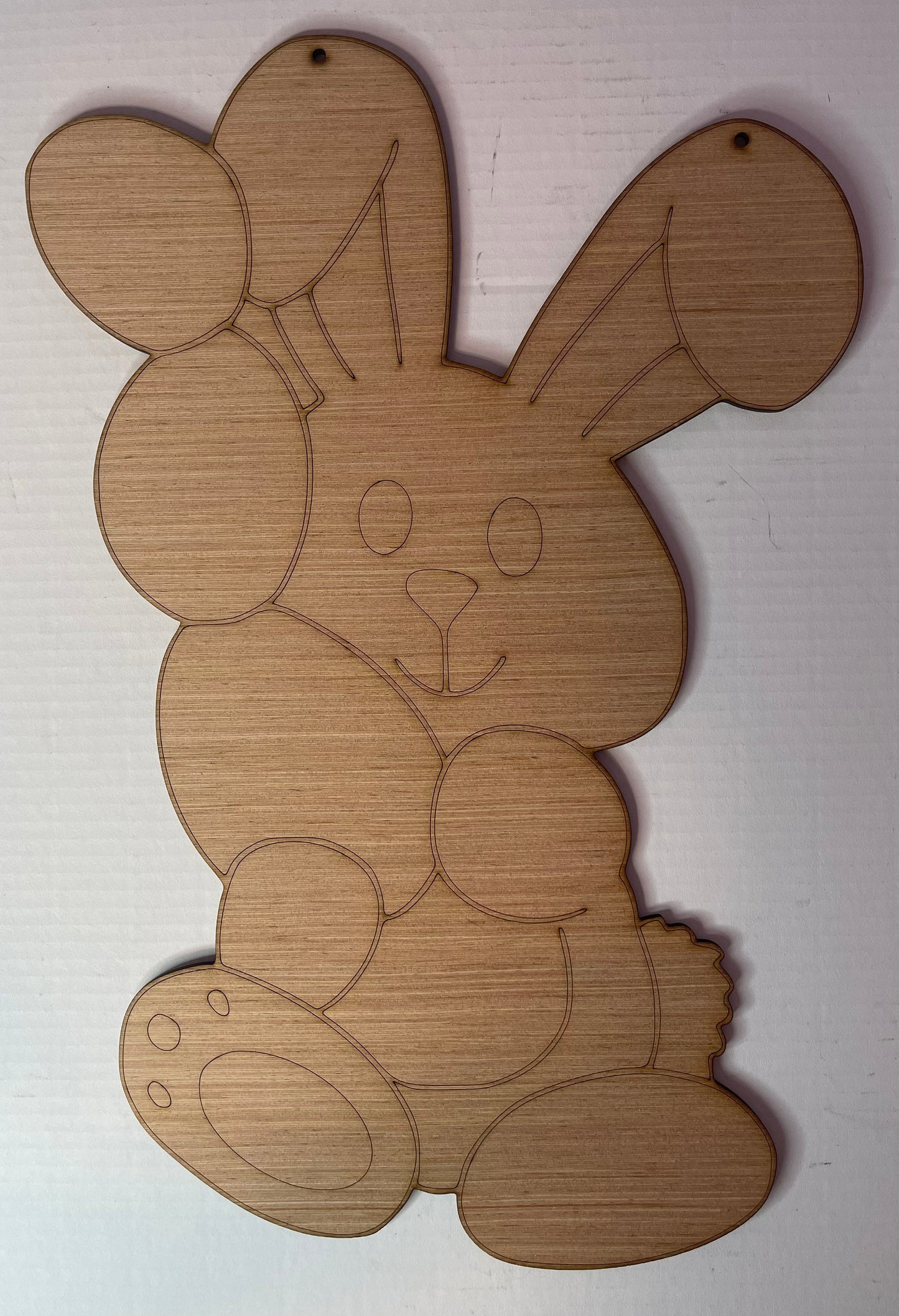DIY Easter Bunny with Eggs Door Hanger - Blank Easter Bunny hanger - Blank Wood Door Hanger - Bunny Door Hanger - Unfinished Door Hanger