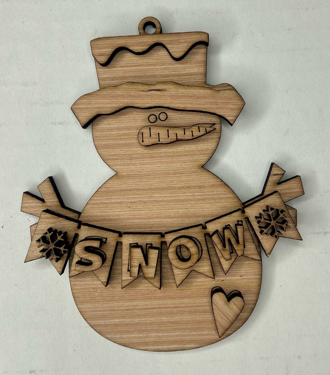 Blank Snowman Christmas Ornaments Ready to Paint