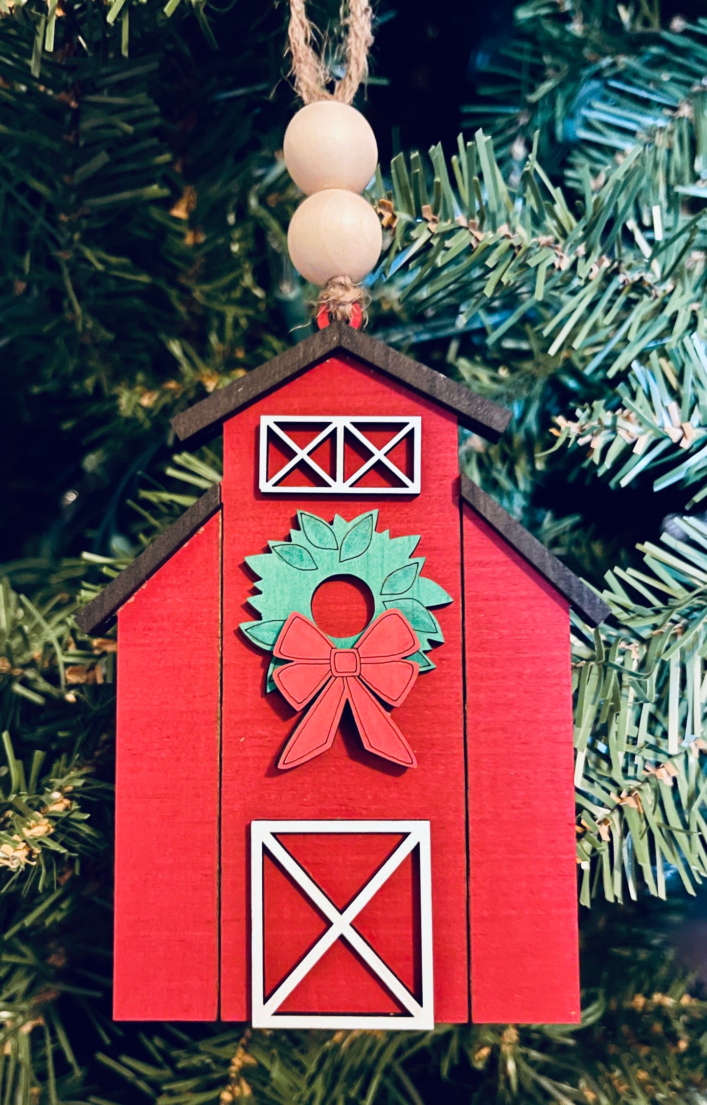 Red Barn Ornament - Farm Themed Ornaments