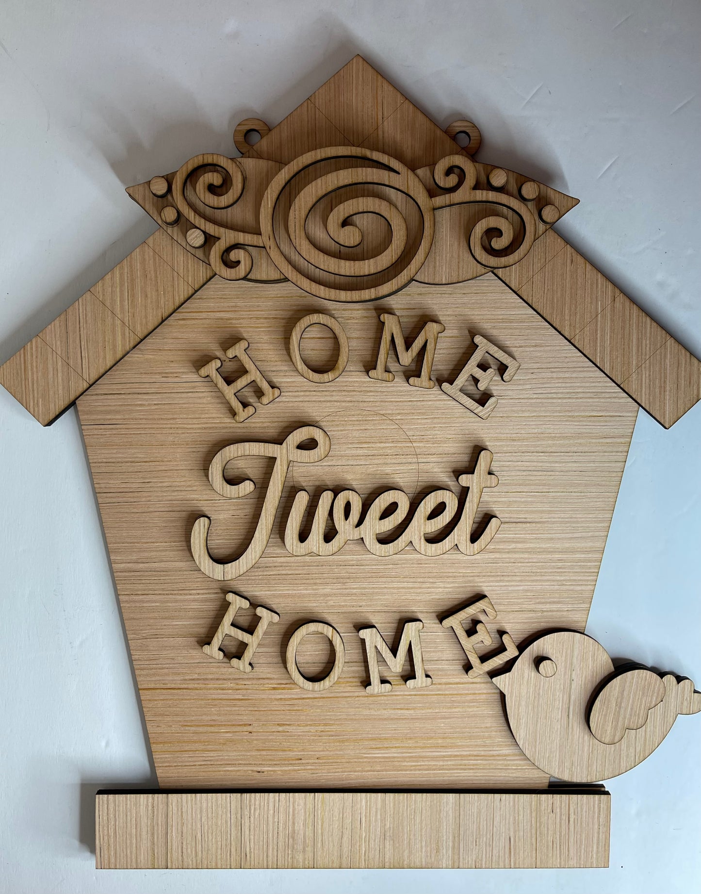 Home Tweet Home Wood Door Hanger Blank