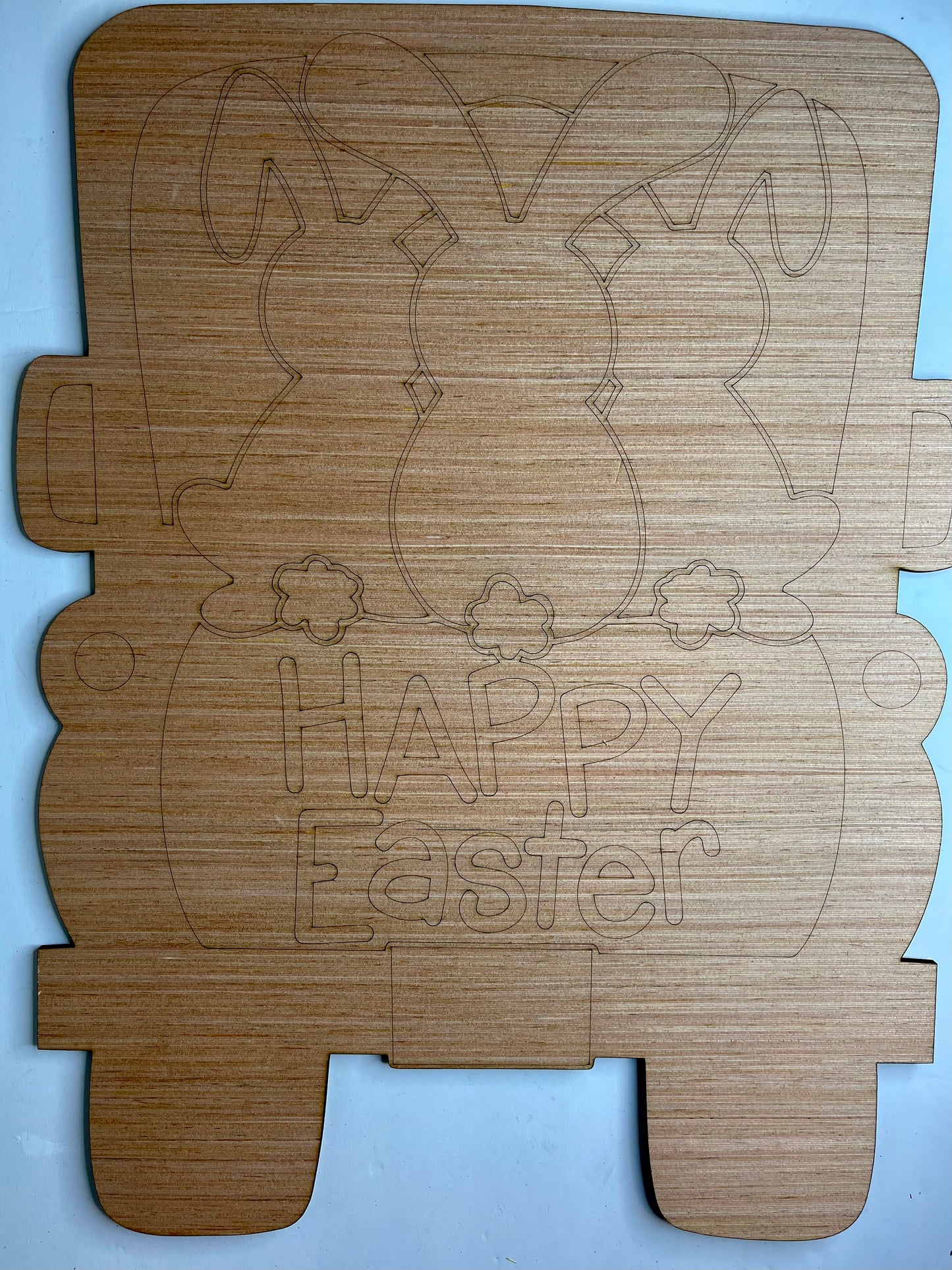 Easter Truck Wood Door Hanger Blank