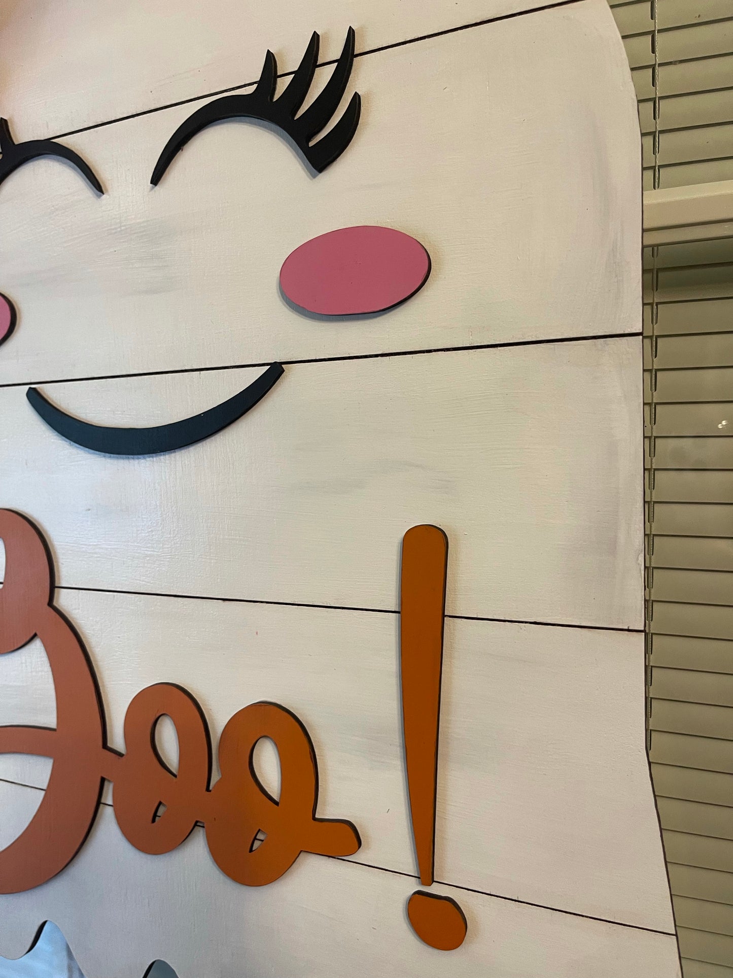Ghost Shiplap Halloween Wood Door Hanger