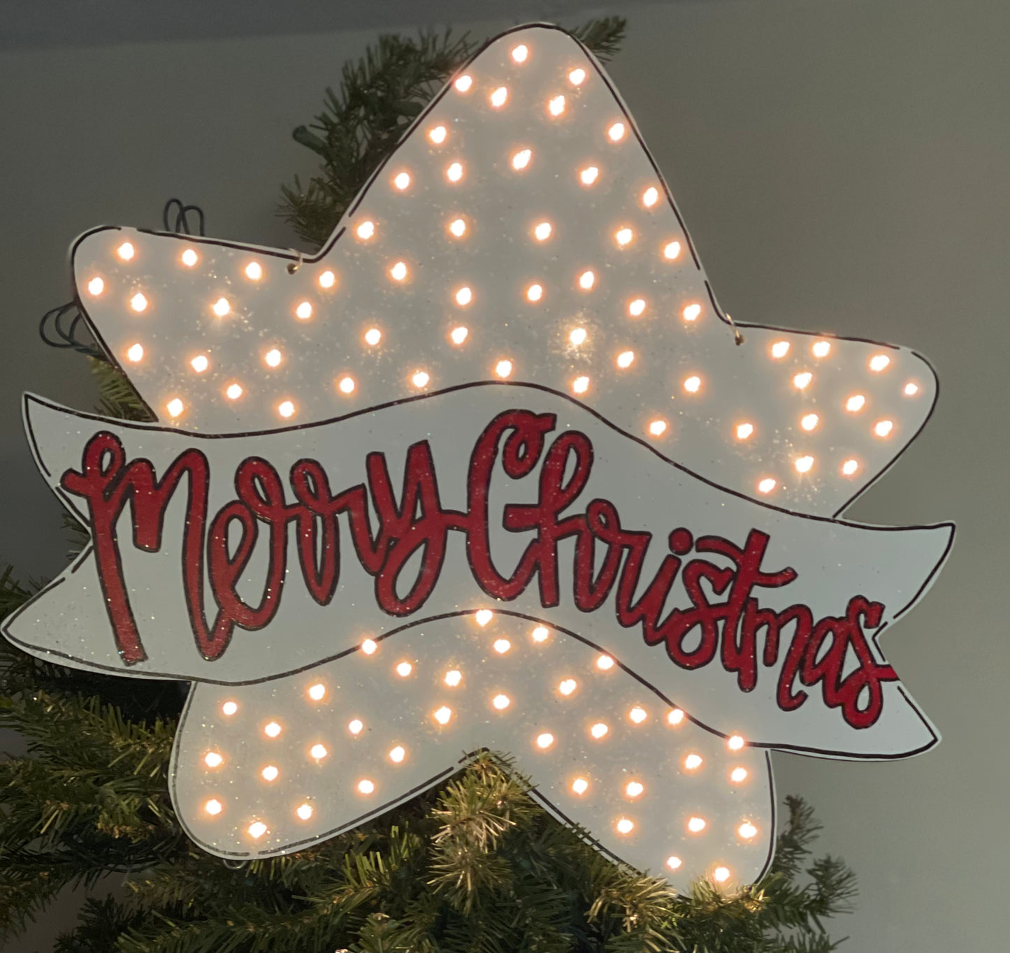 Christmas Tree Topper - Star Lighted Tree Topper