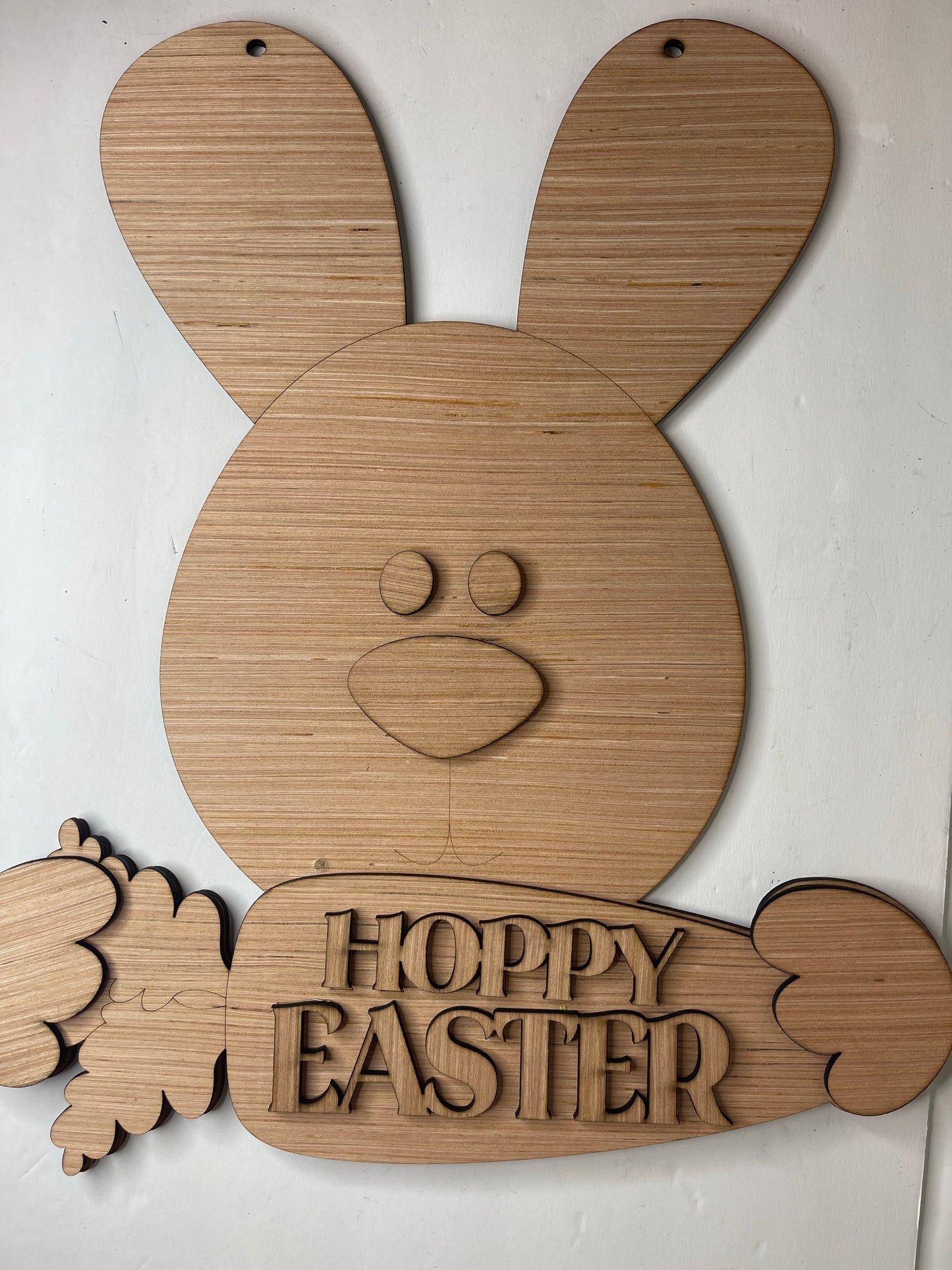 Easter Bunny Blank-3D Wood Door Hanger Blank