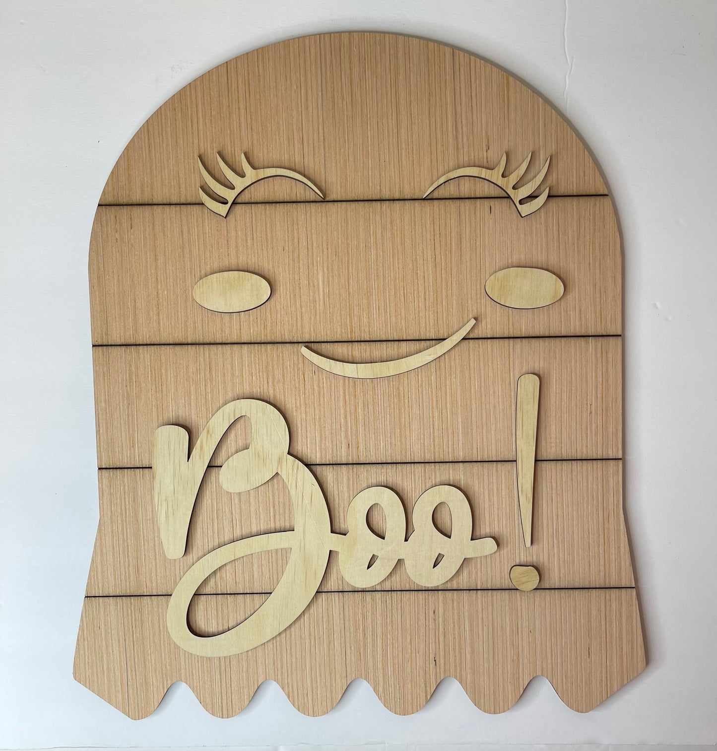 Ghost Wood Halloween Door Hanger Blank