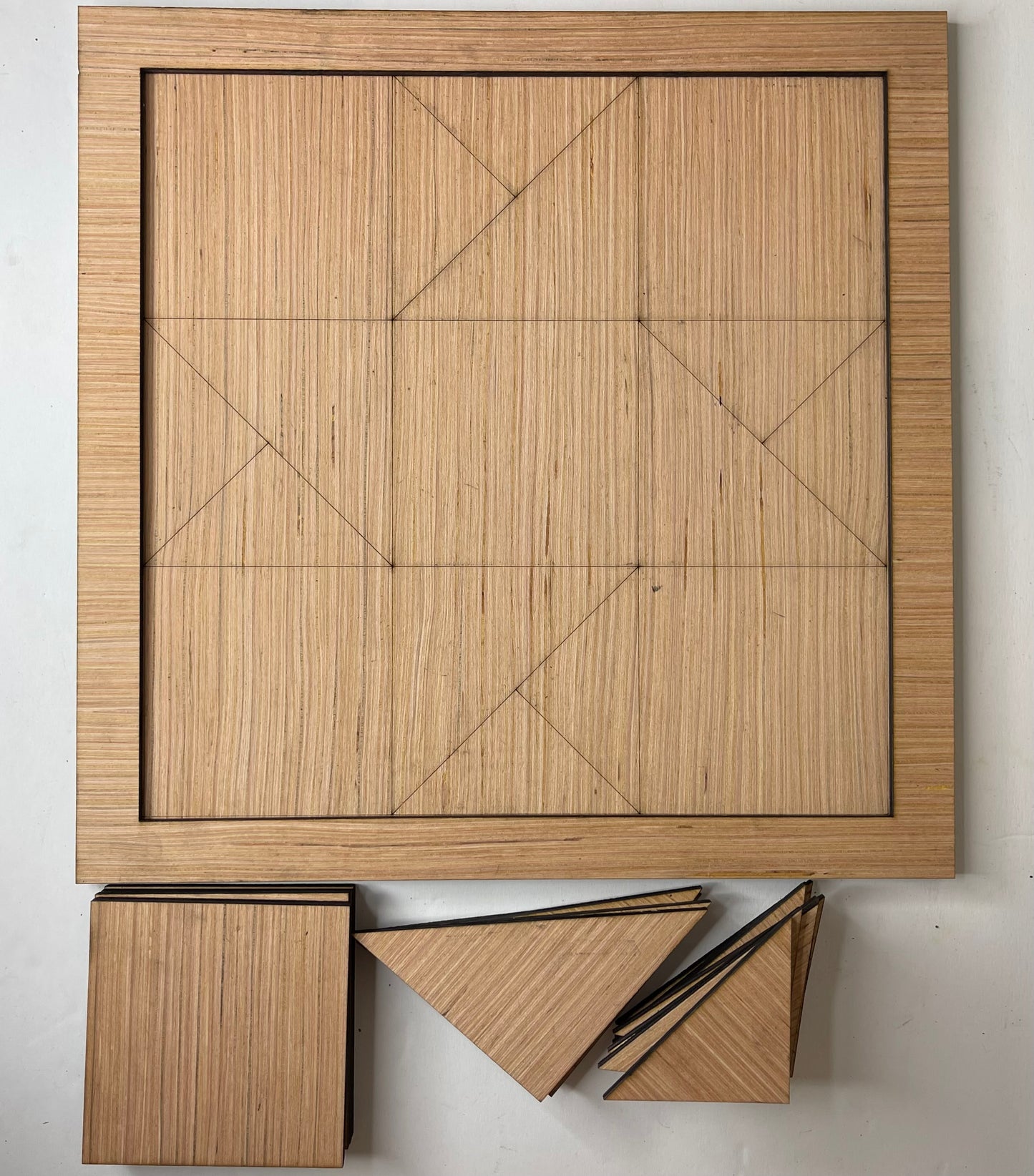 Twin Star Design Barn Quilt Wood Block Unfinished