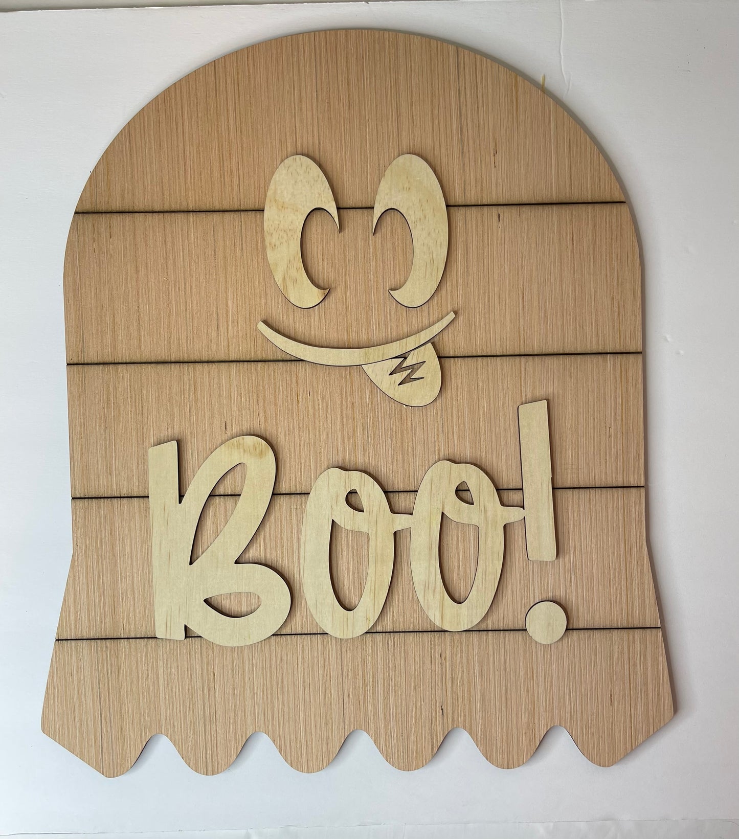 Ghost Wood Halloween Door Hanger Blank