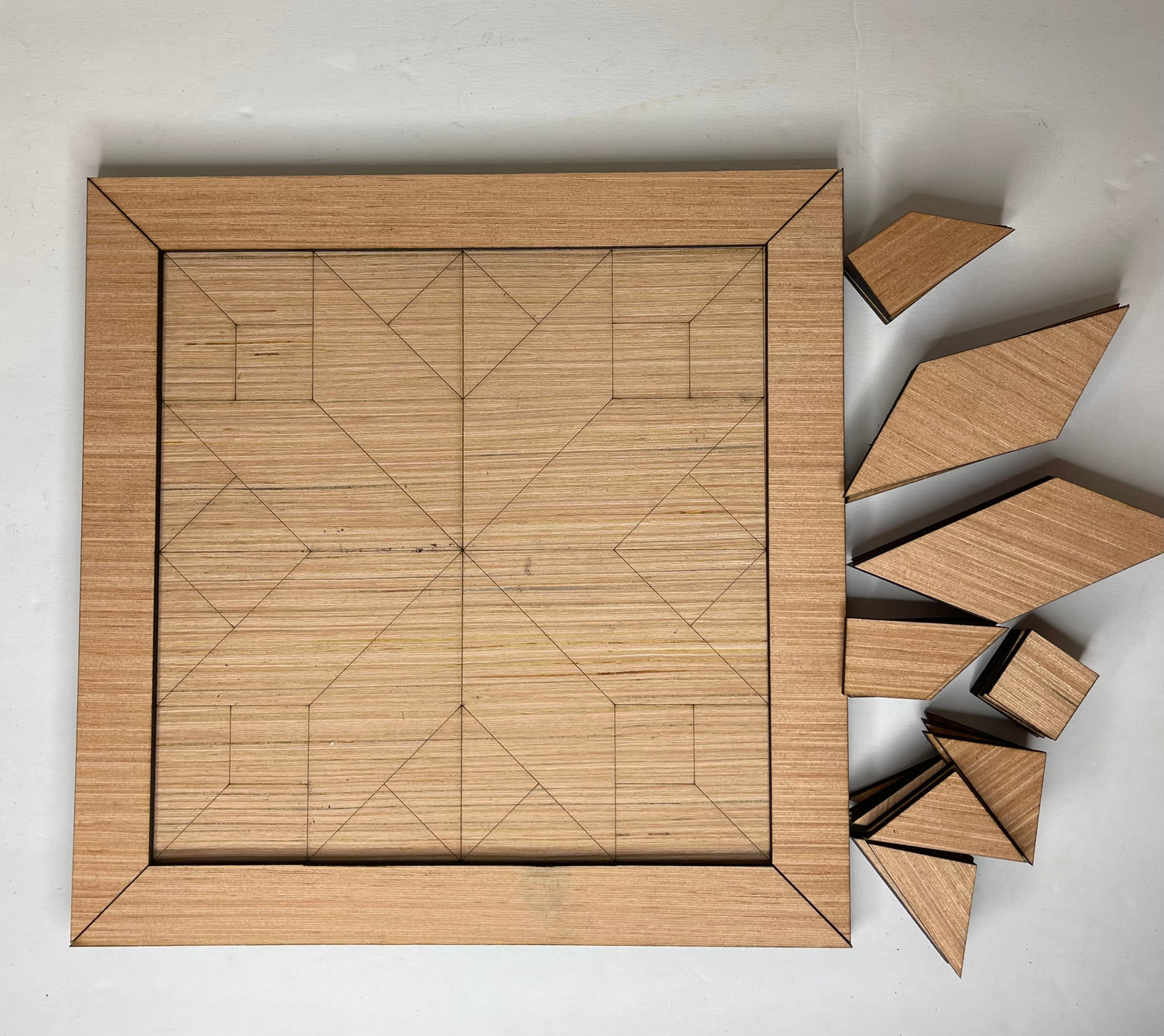 Pinwheel Star Wood Barn Quilt Block Unfinished