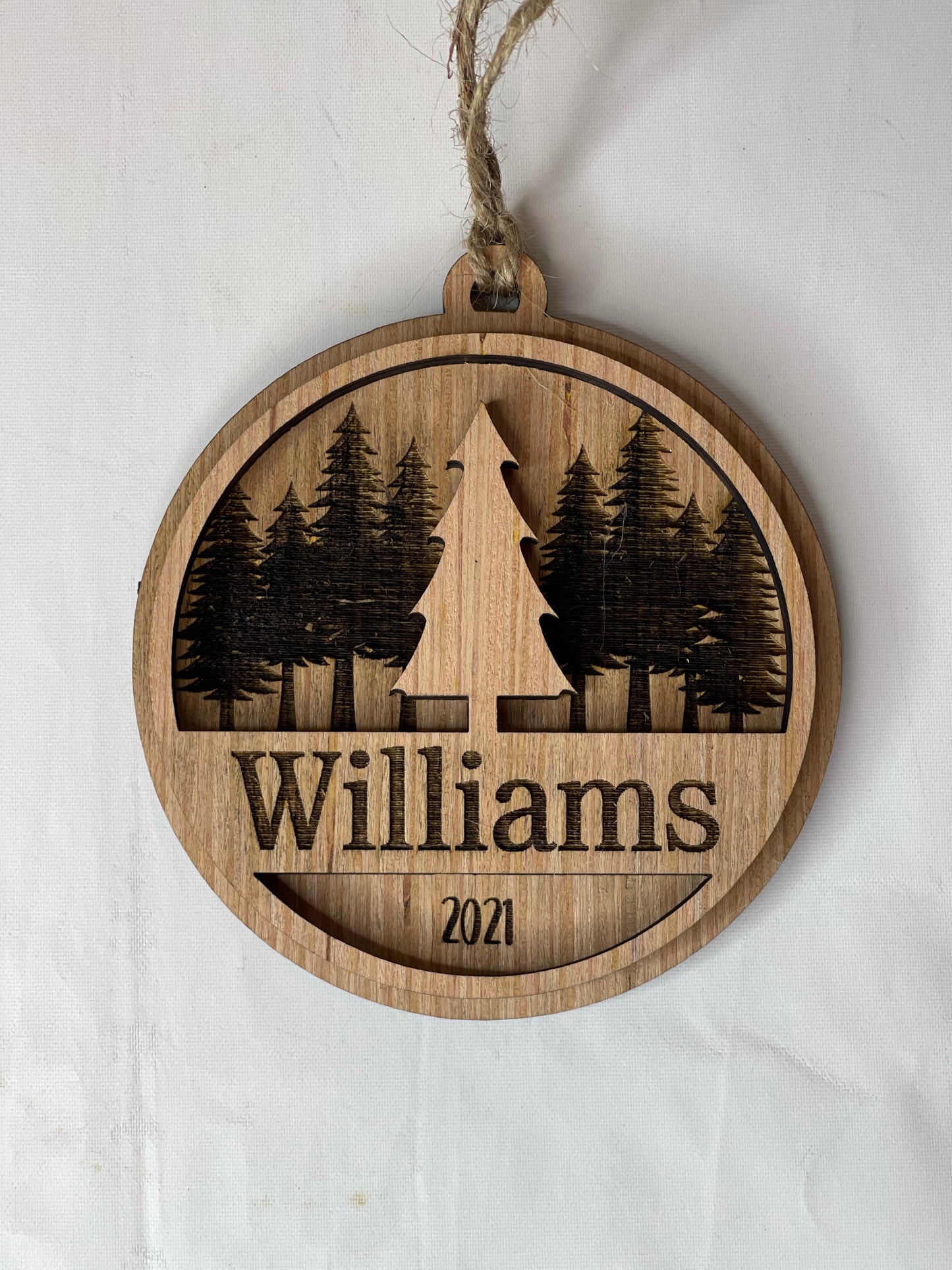 Family Name Christmas Ornament - Personalized Ornament