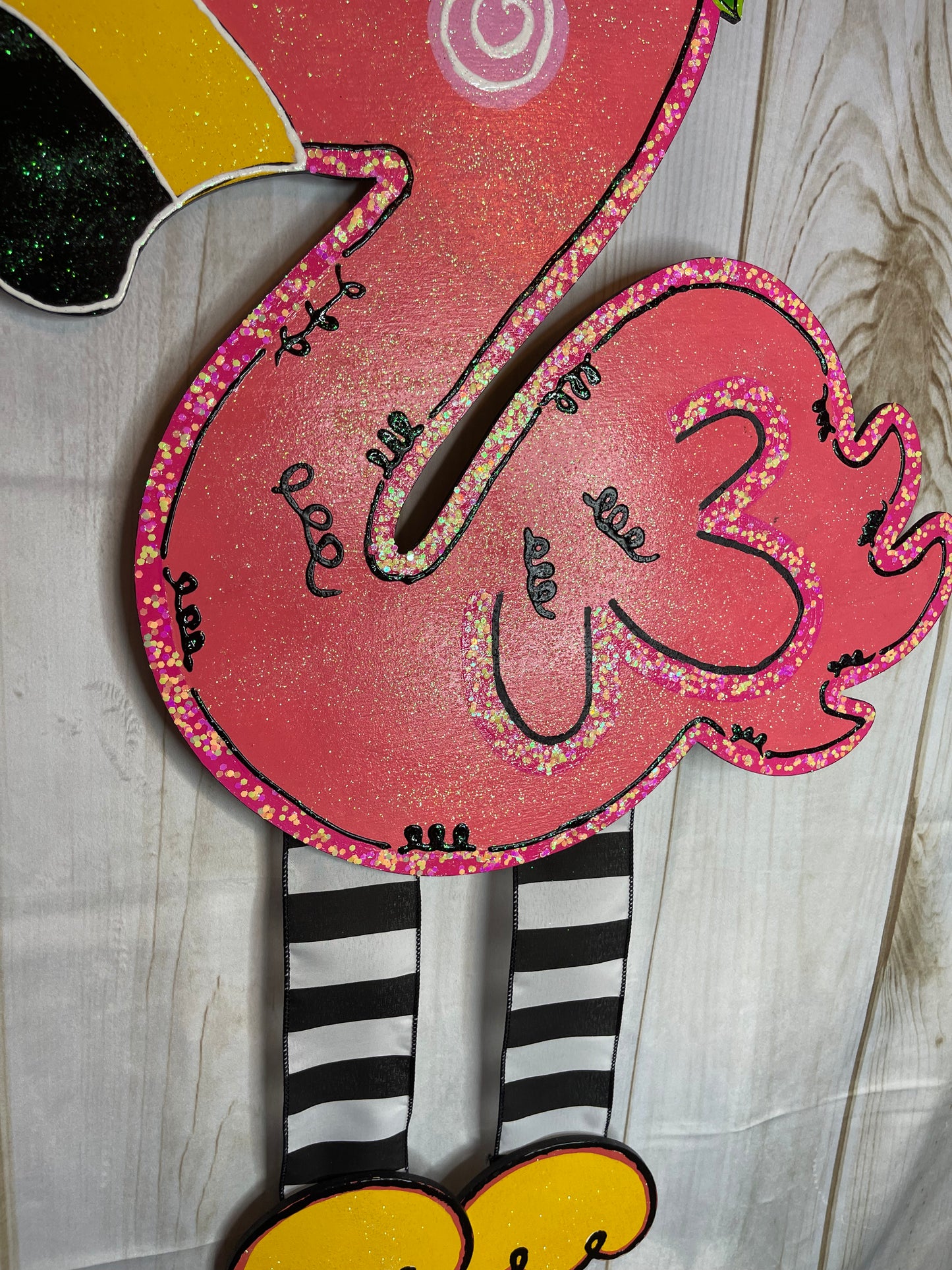 Summer Flamingo Door Hanger