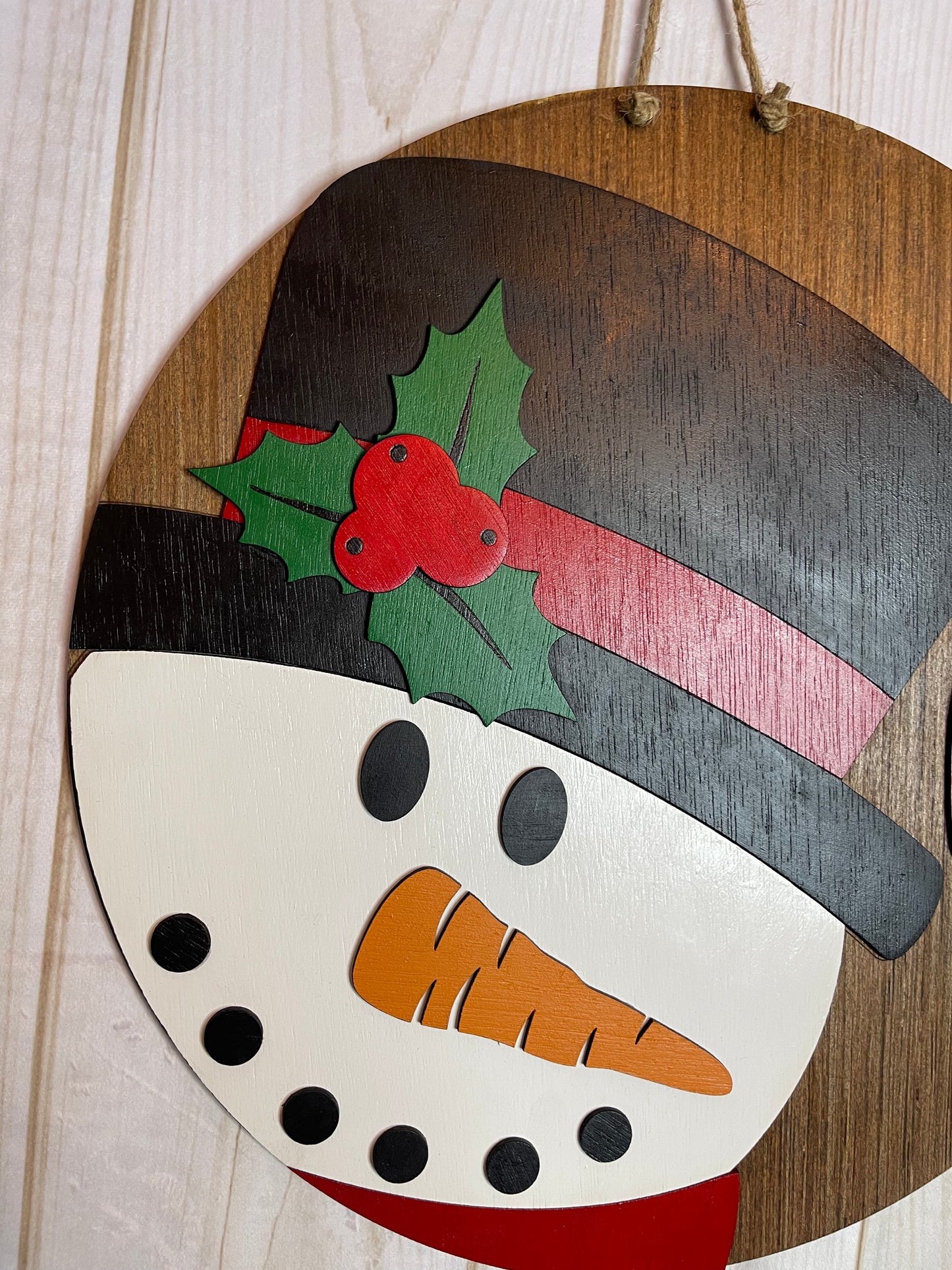 Snowman Hi Door Hanger - Snowman Sign