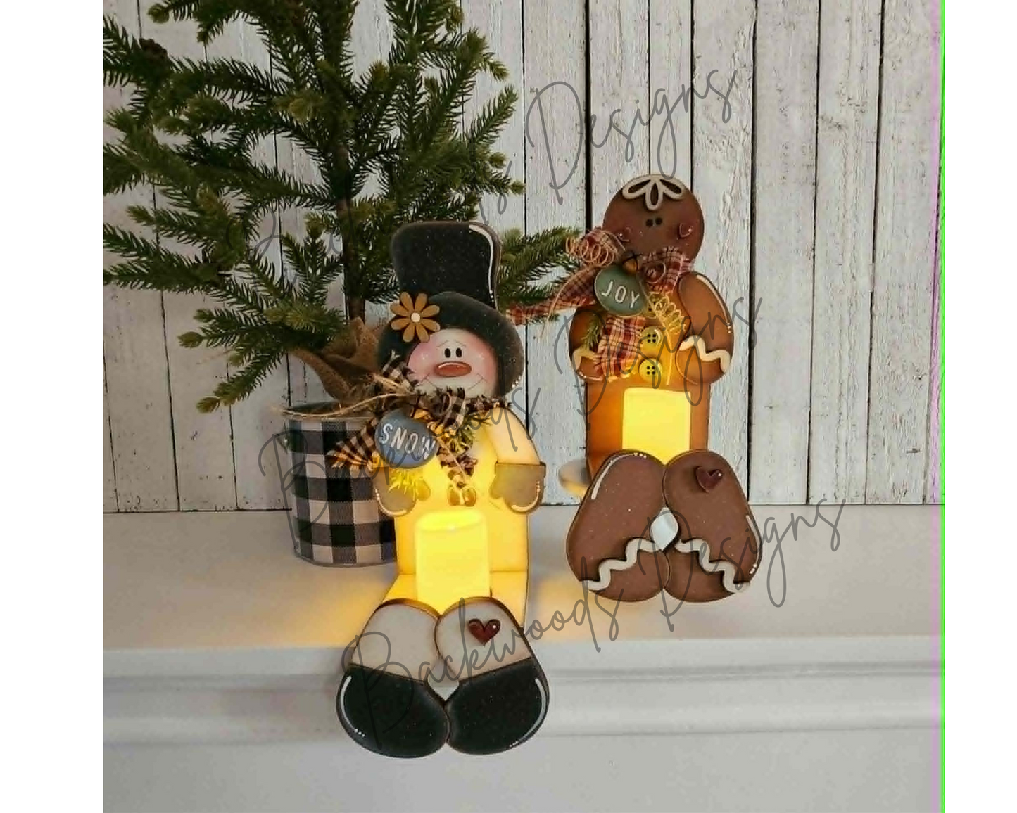 Christmas Sweet Friends DIY Votive Candle Holder Shelf Sitter