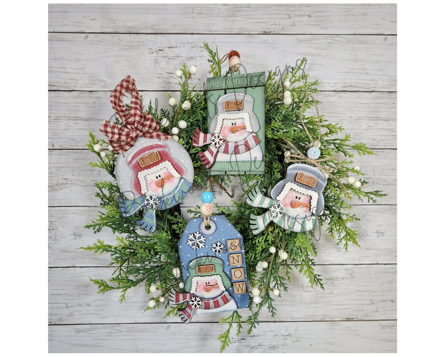 Winter Snowman Christmas Ornaments DIY