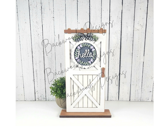 DIY Lavender Barn Door Insert