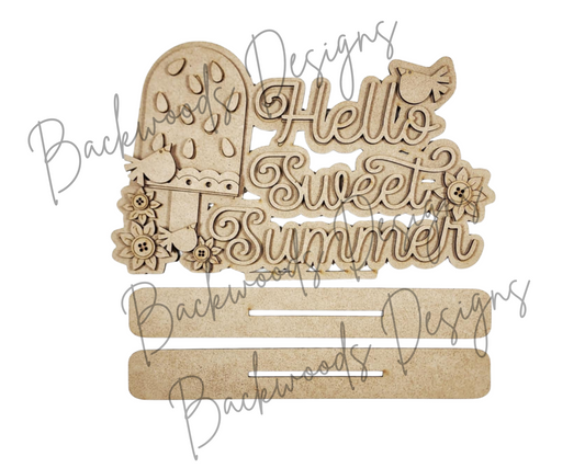 DIY Vintage Watermelon Word Art Mantel Sign